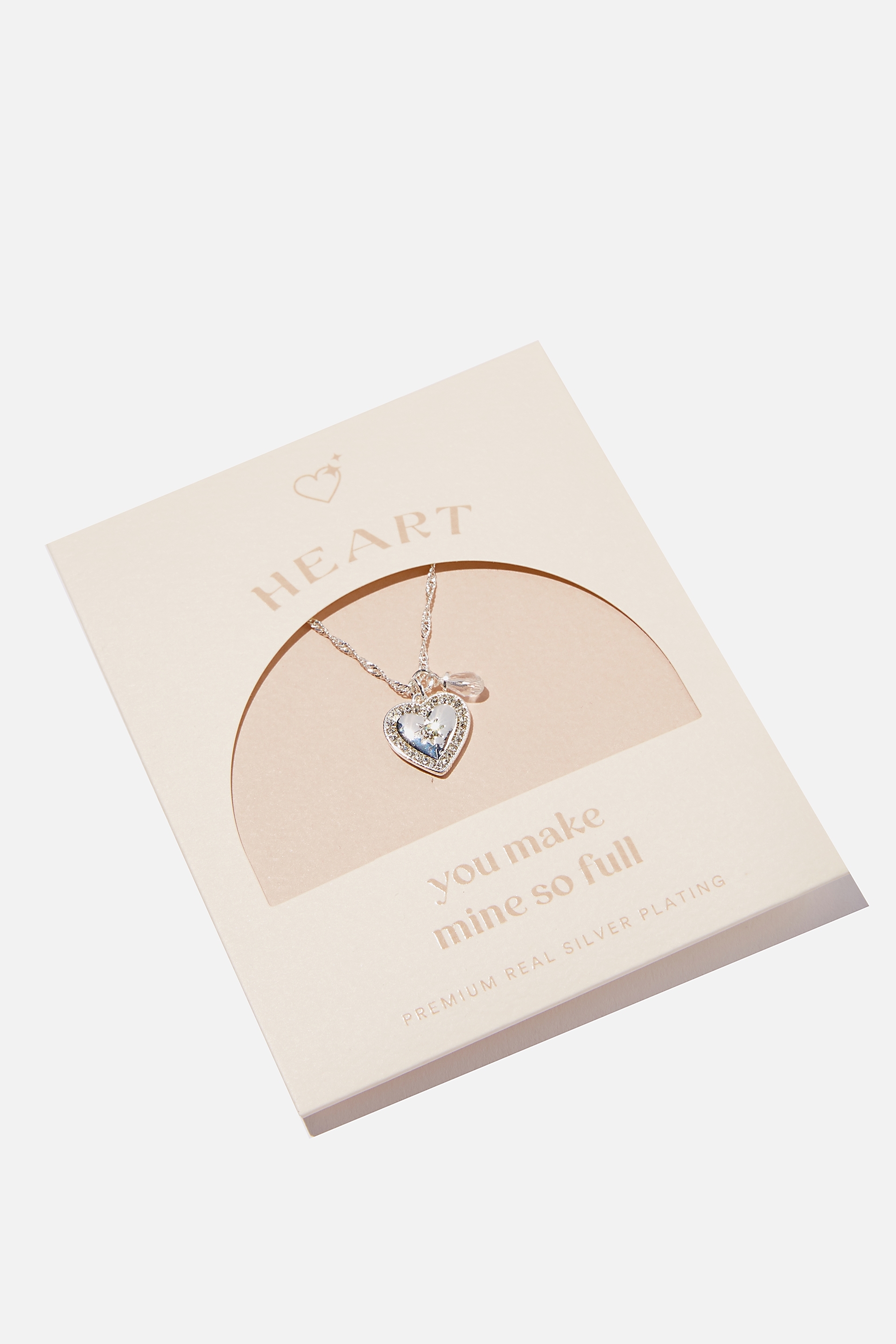 Rubi - Premium Treasures Necklace - Sterilng silver plated love heart