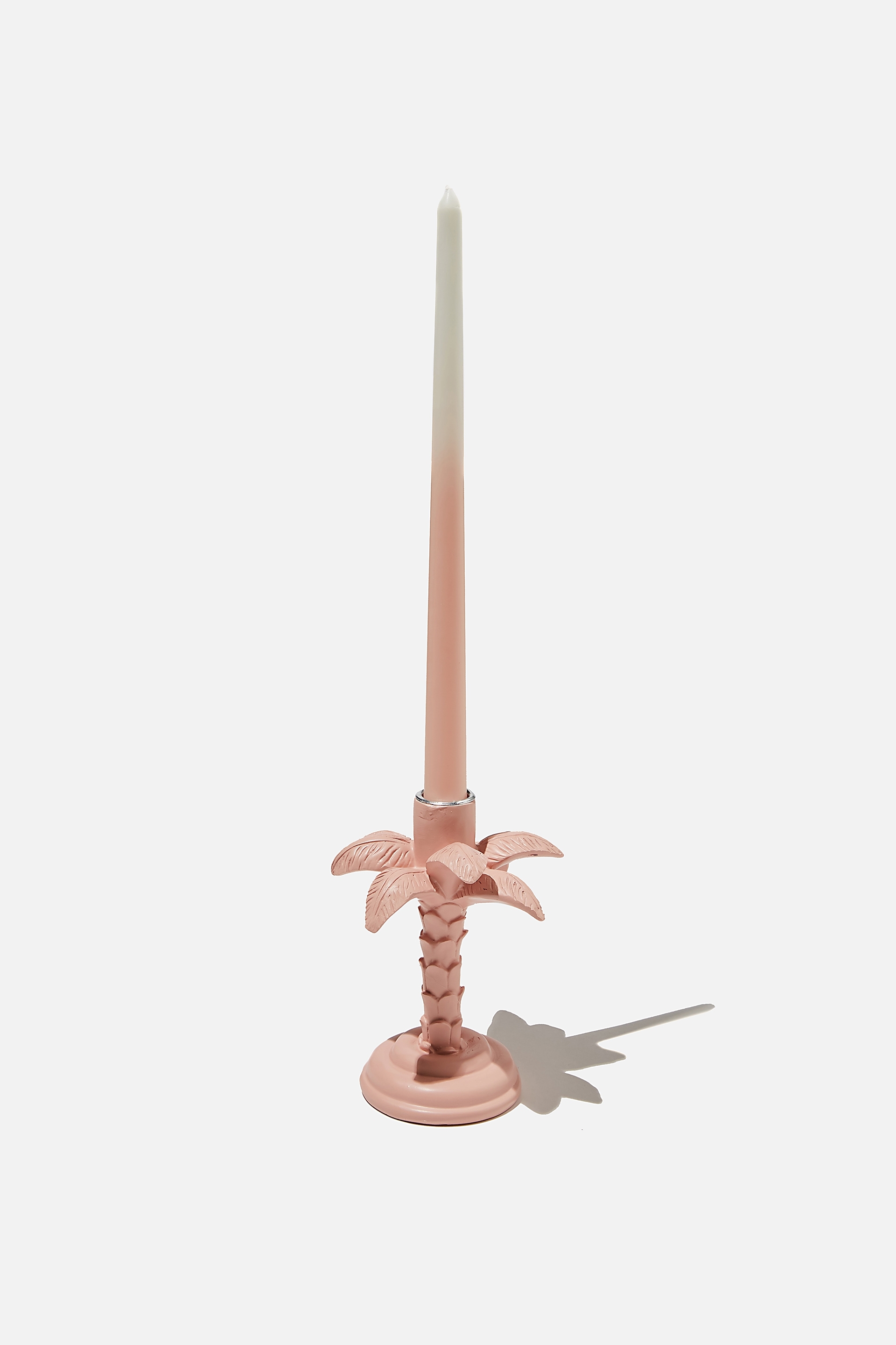 Rubi - Tall Candle Holder - Peach palm