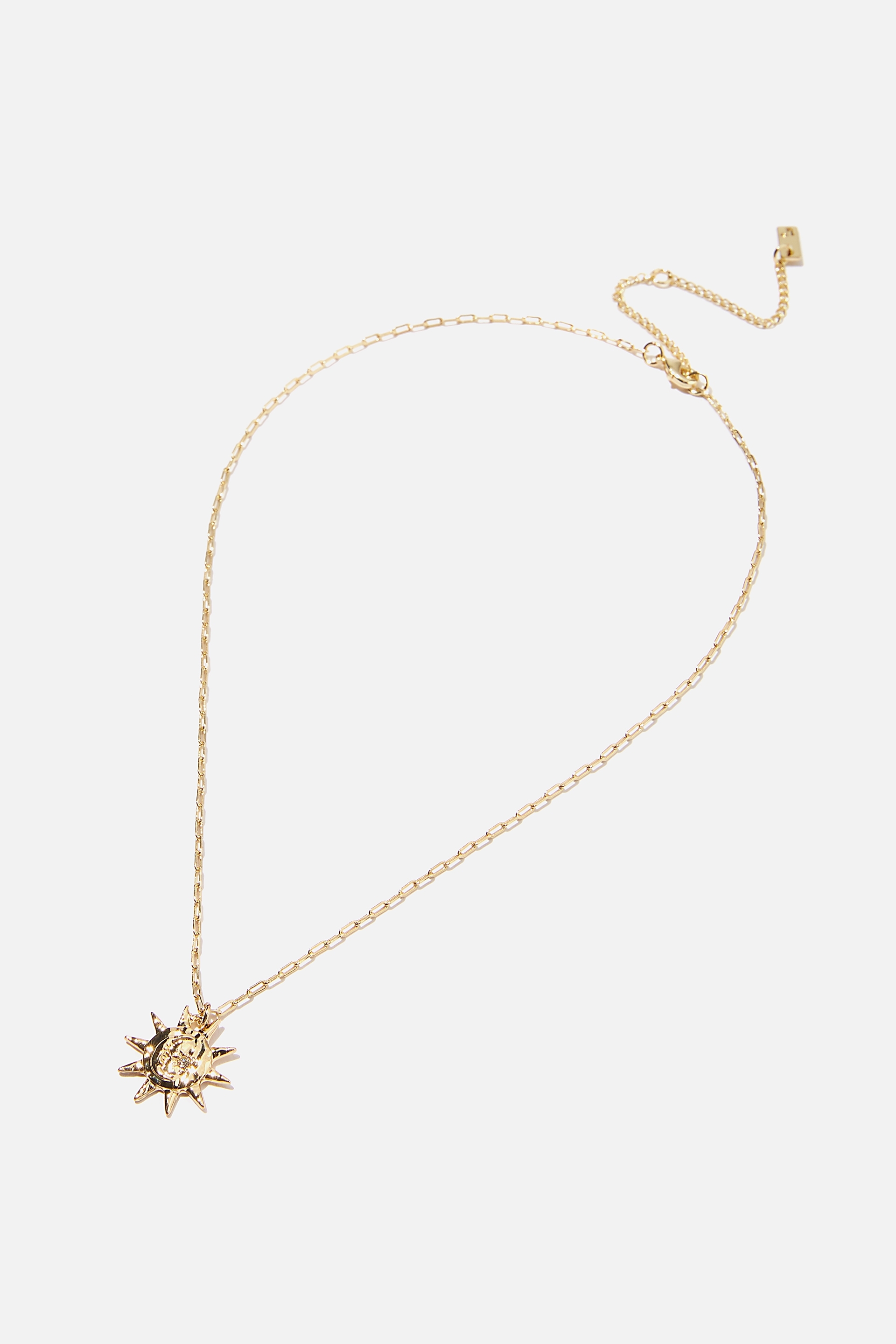 Rubi - Premium Pendant Necklace - Gold plated sun