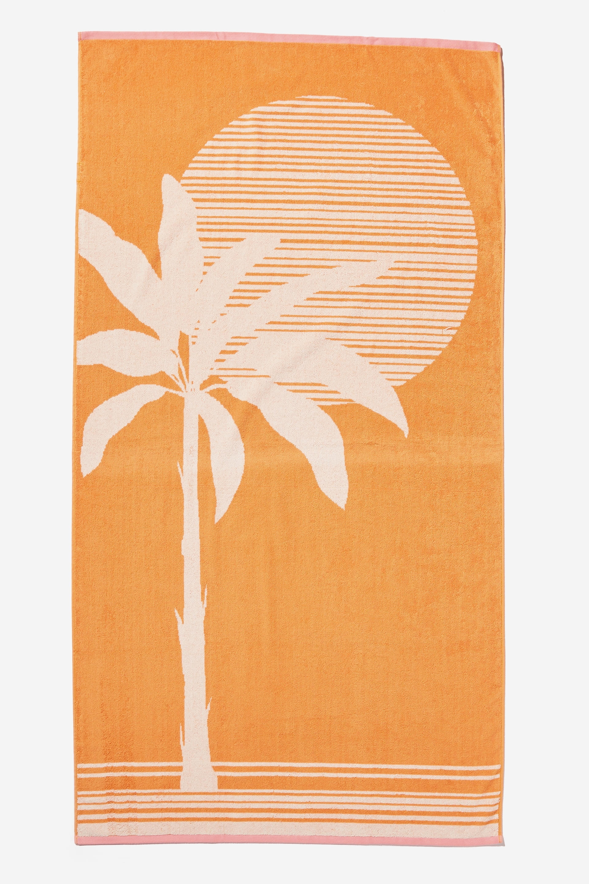 Rubi - Bondi Rectangle Towel - Palm tree melon