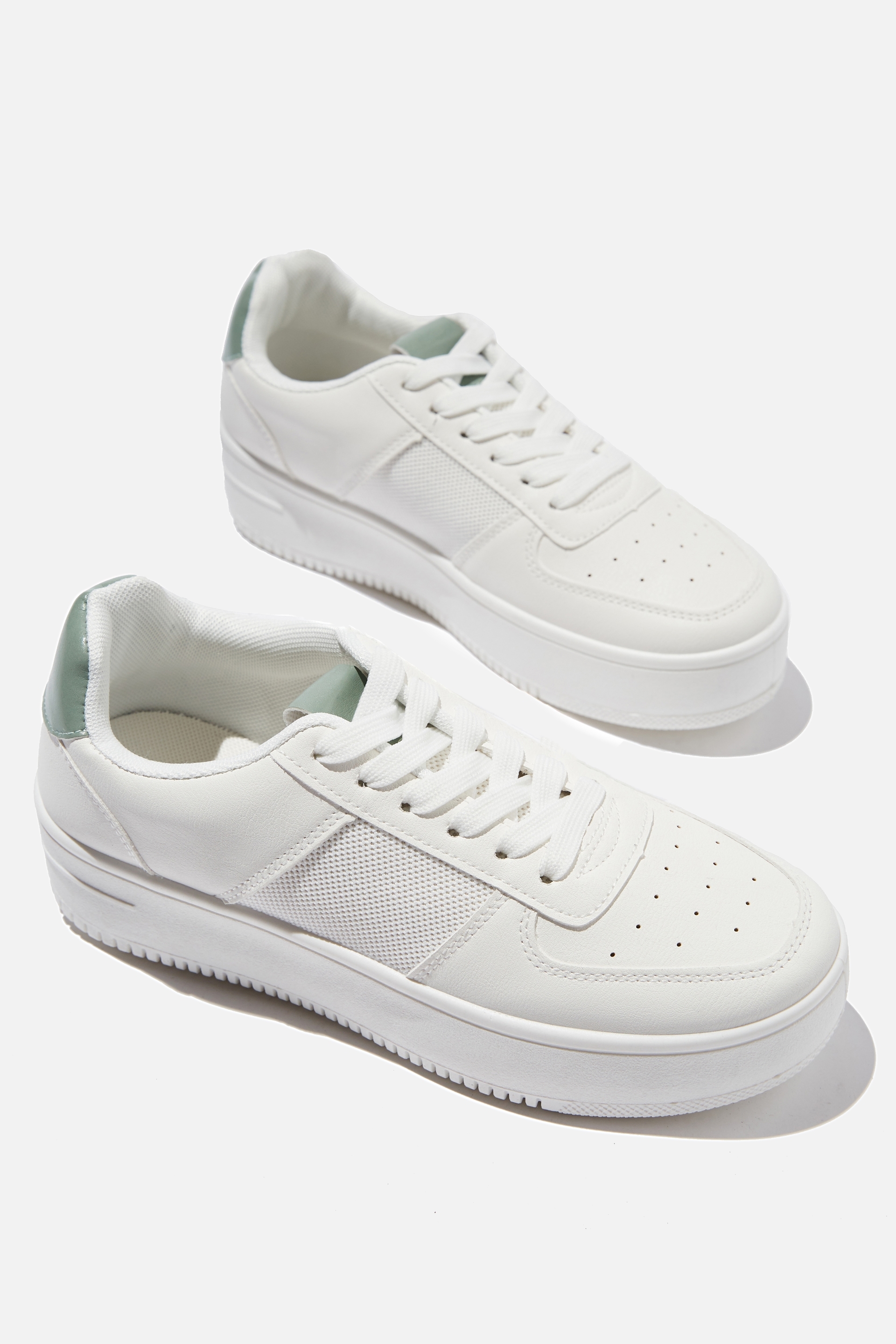 Rubi - Alexa Platform Sneaker - White green