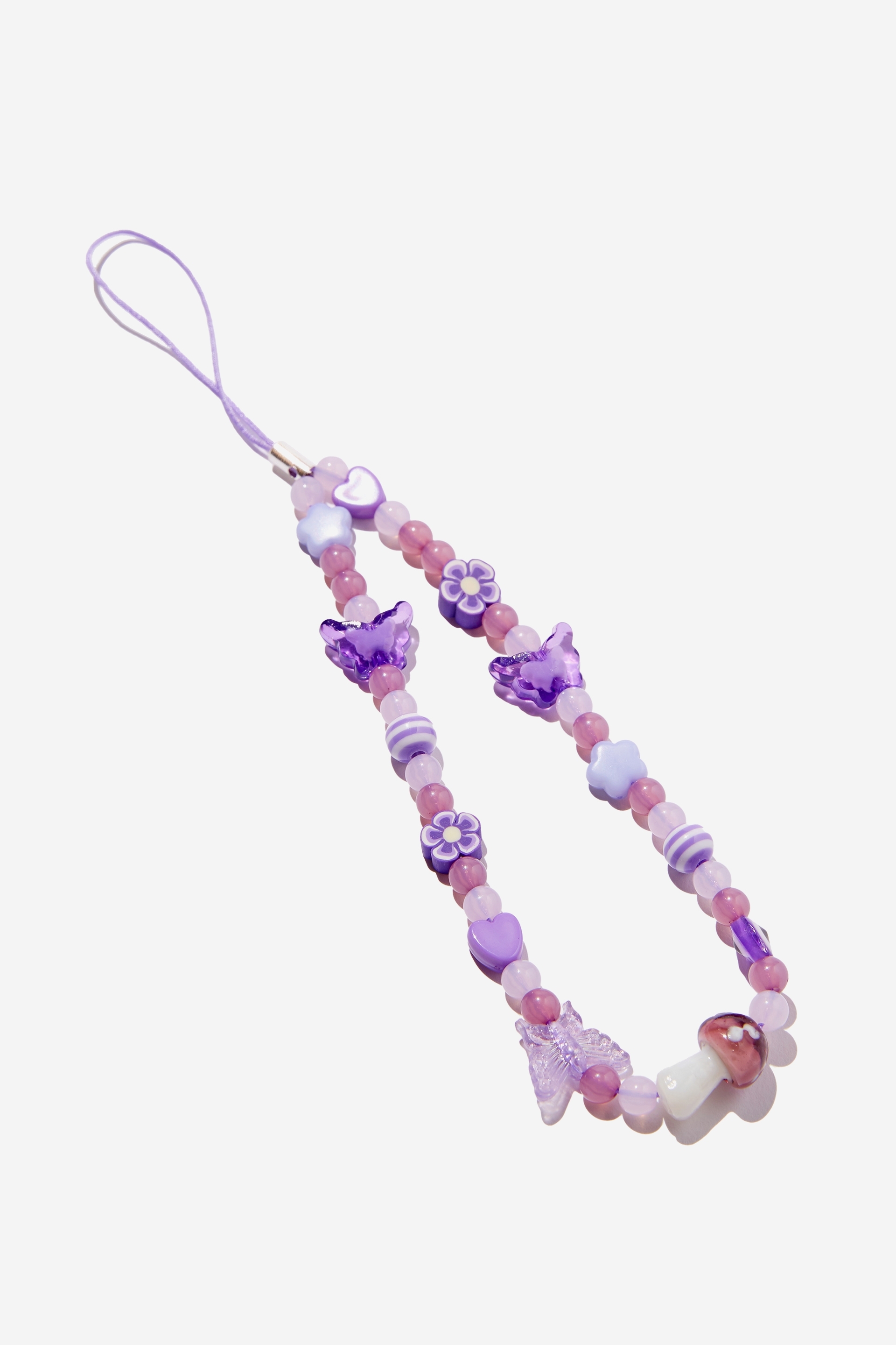 purple phone charm