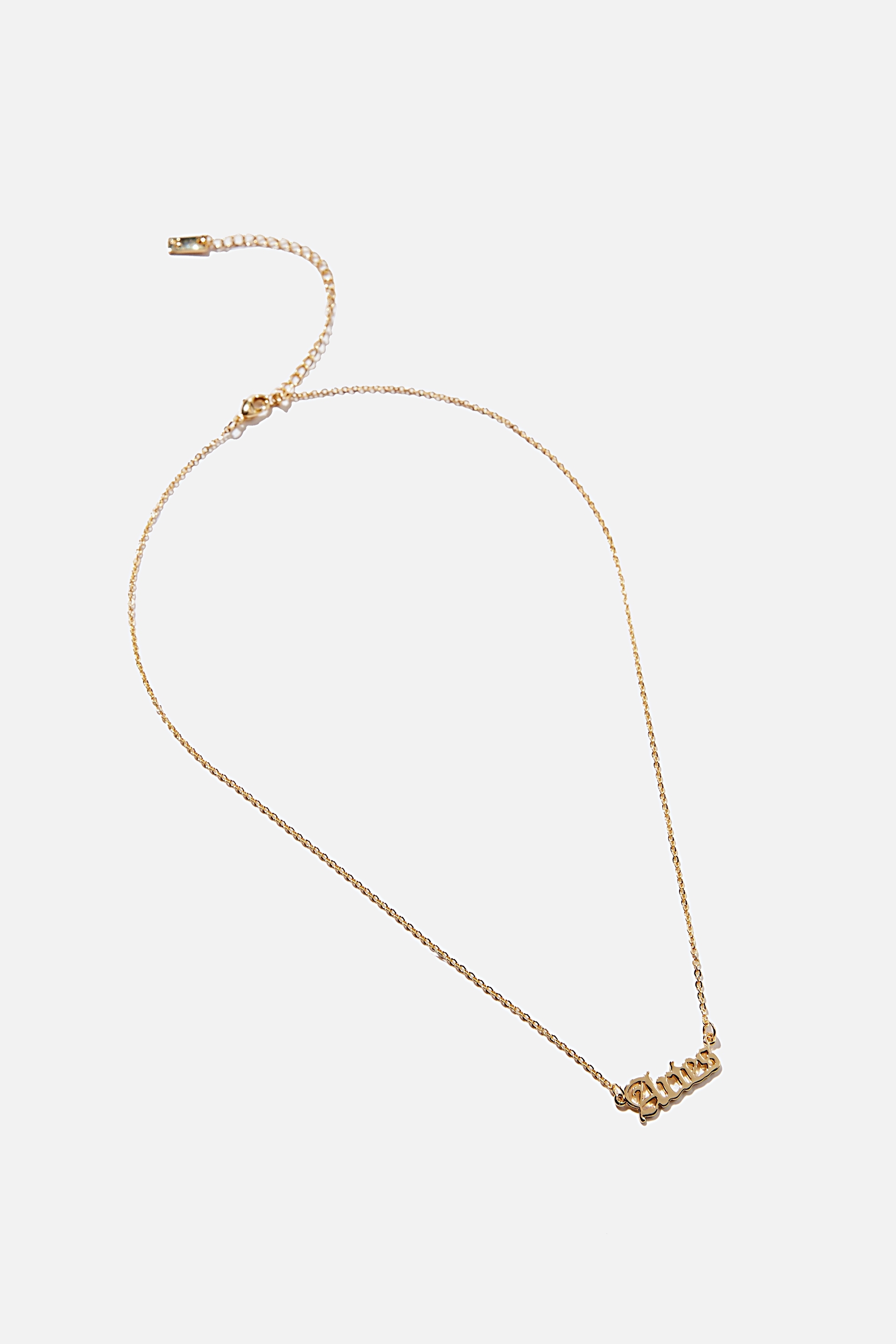 Rubi - Premium Pendant Necklace - Gold plated aries