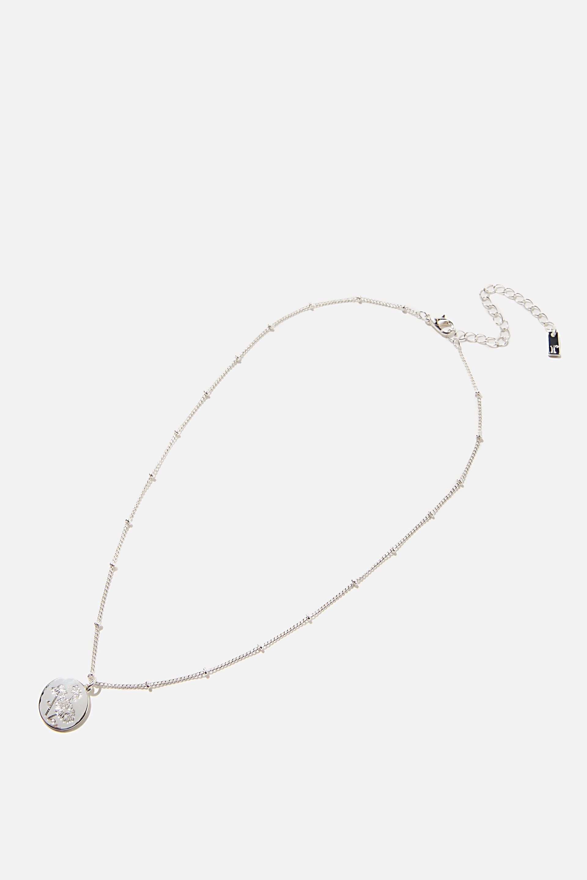 Rubi - Reloved Pendant Necklace - Silver floral