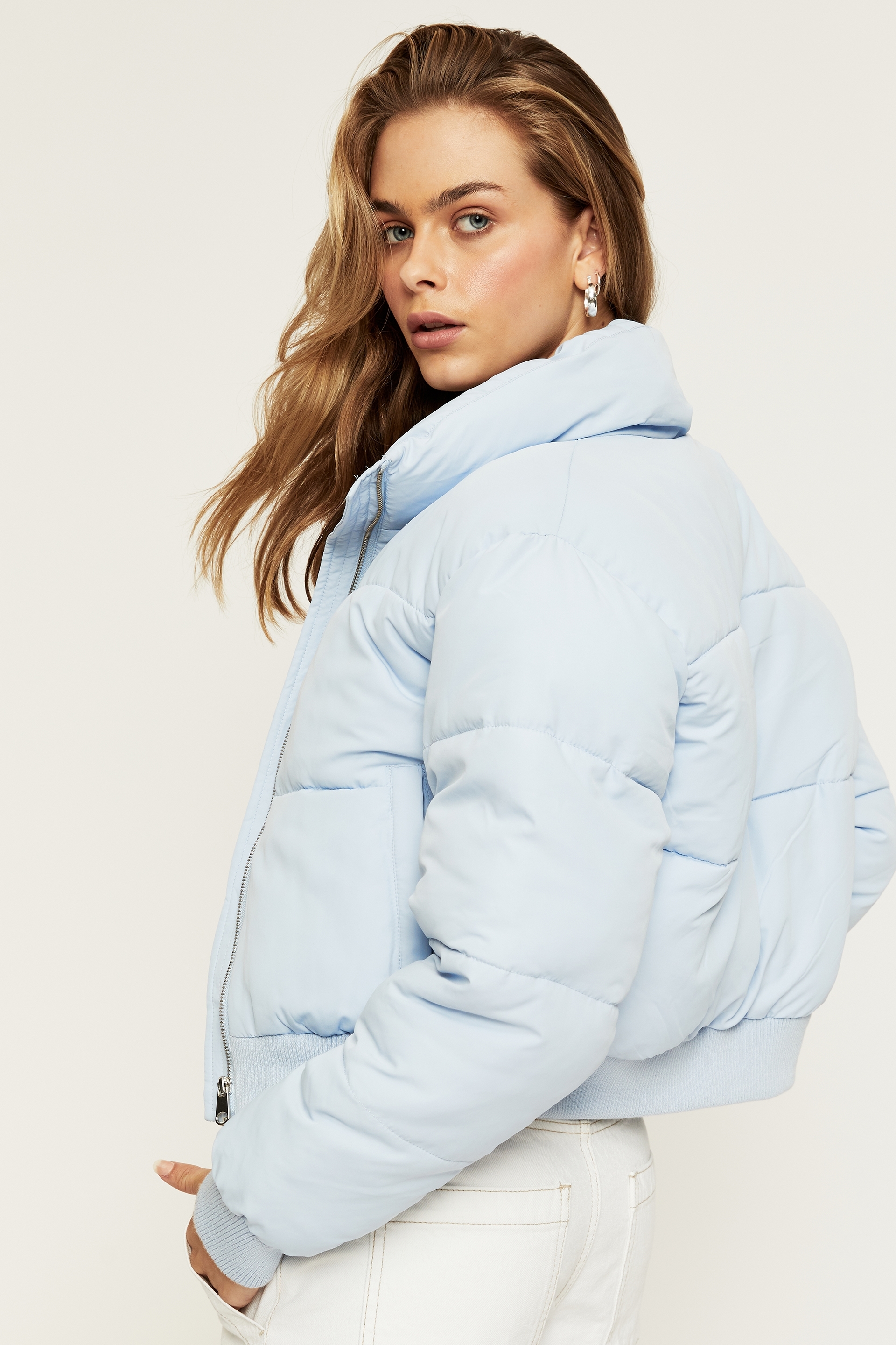 cropped puffer jacket cotton on