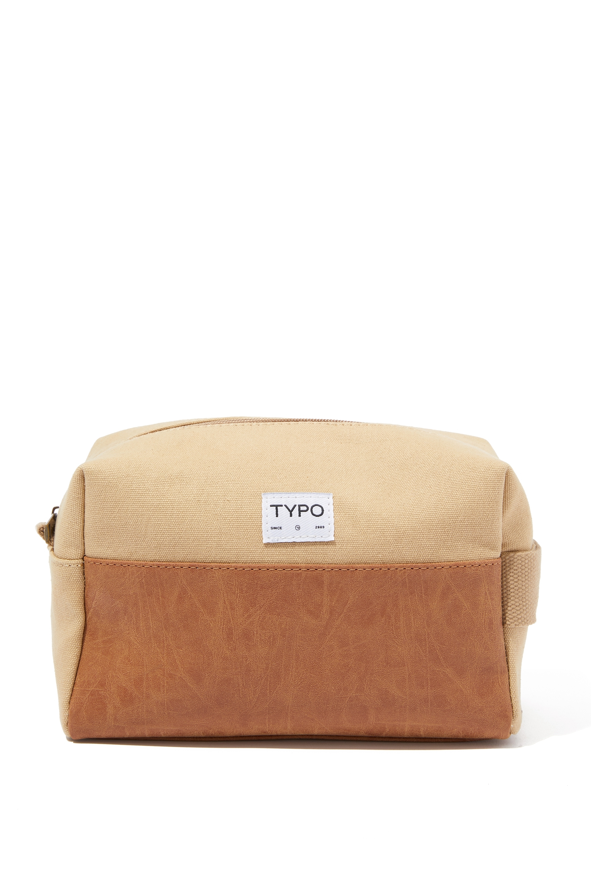 Typo - Explorer Wash Bag - Sand / mid tan