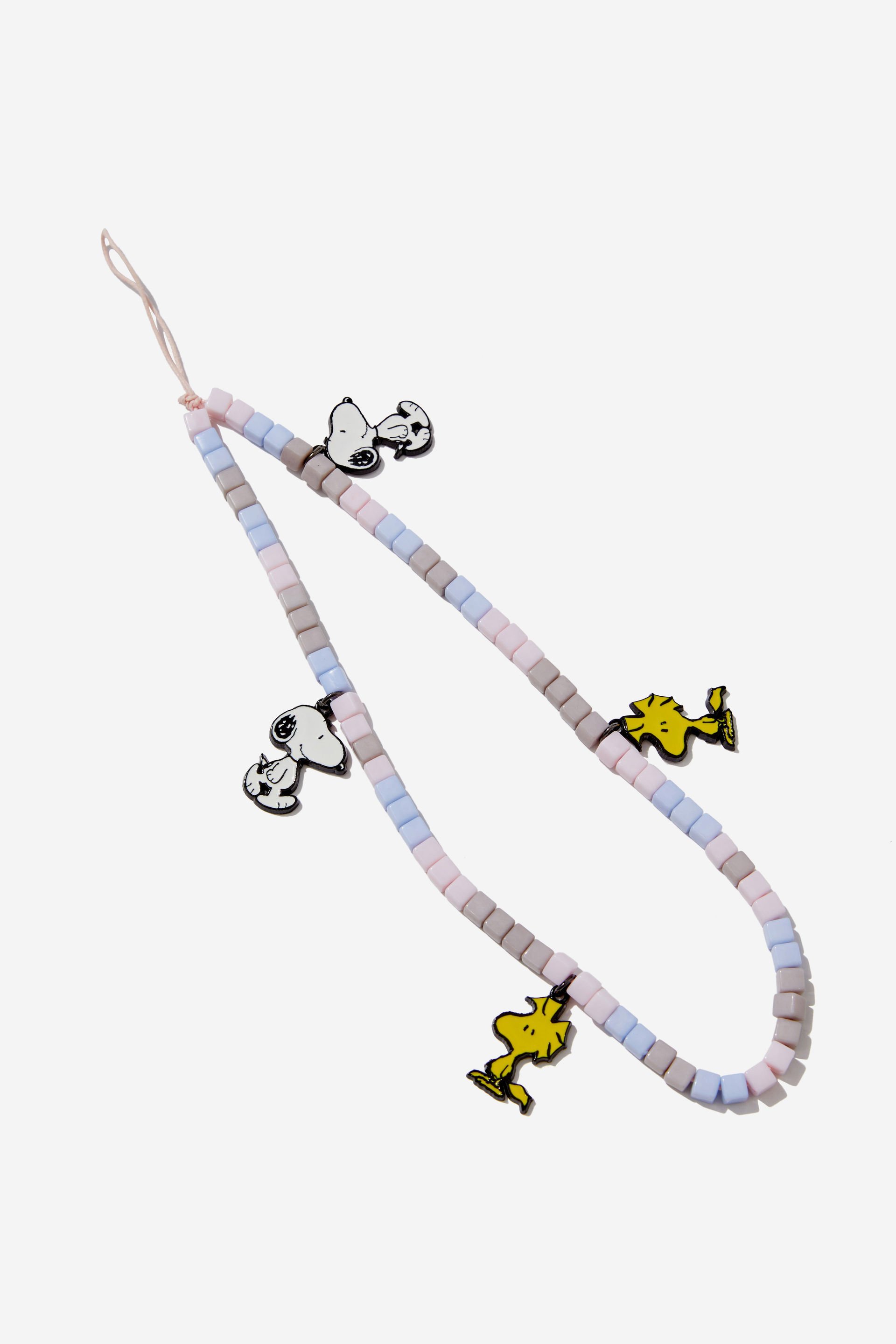 Typo - Snoopy Carried Away Phone Charm Strap - Lcn pea/ snoopy woodstock