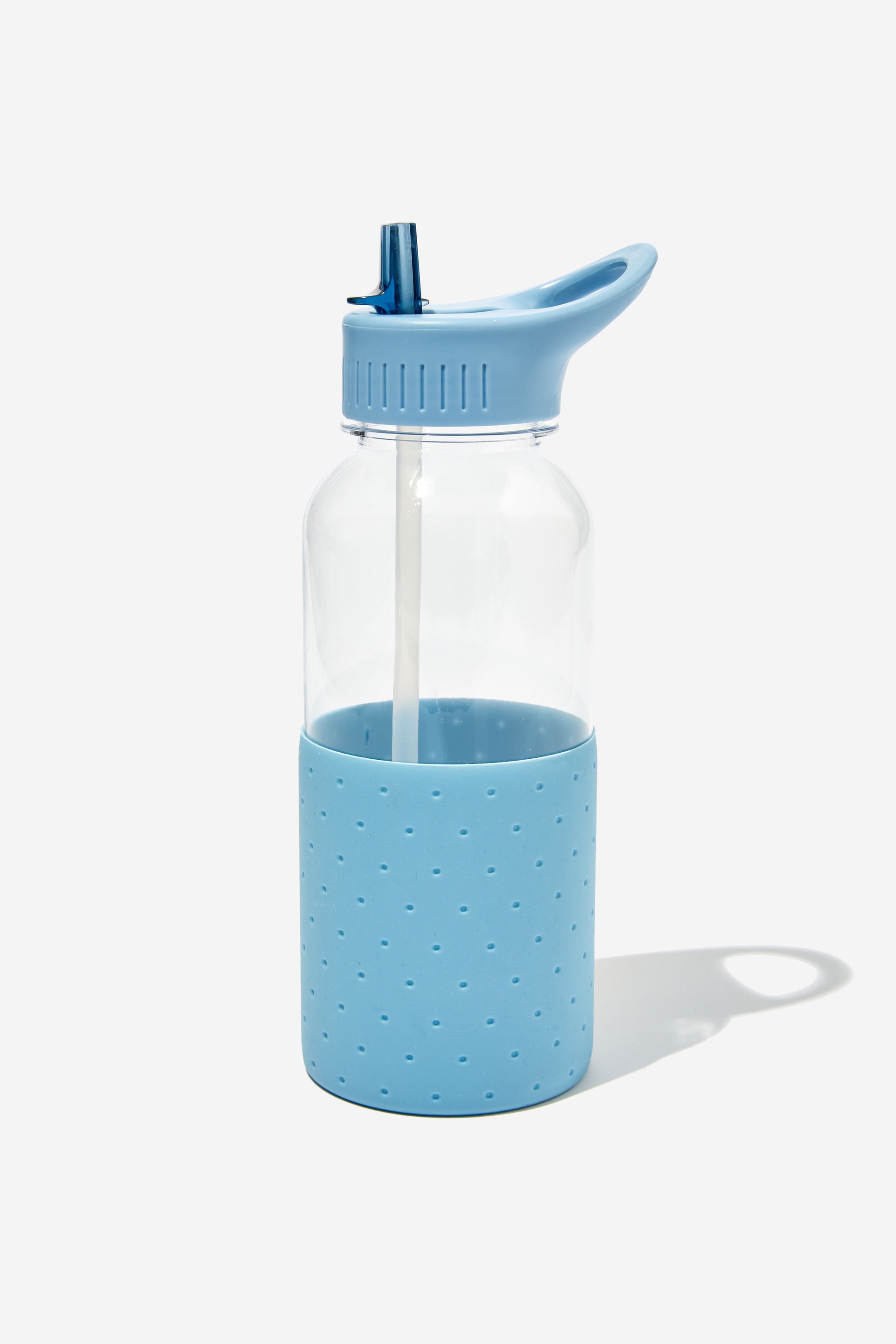 Typo - Premium Drink It Up Bottle - Denim blue polka