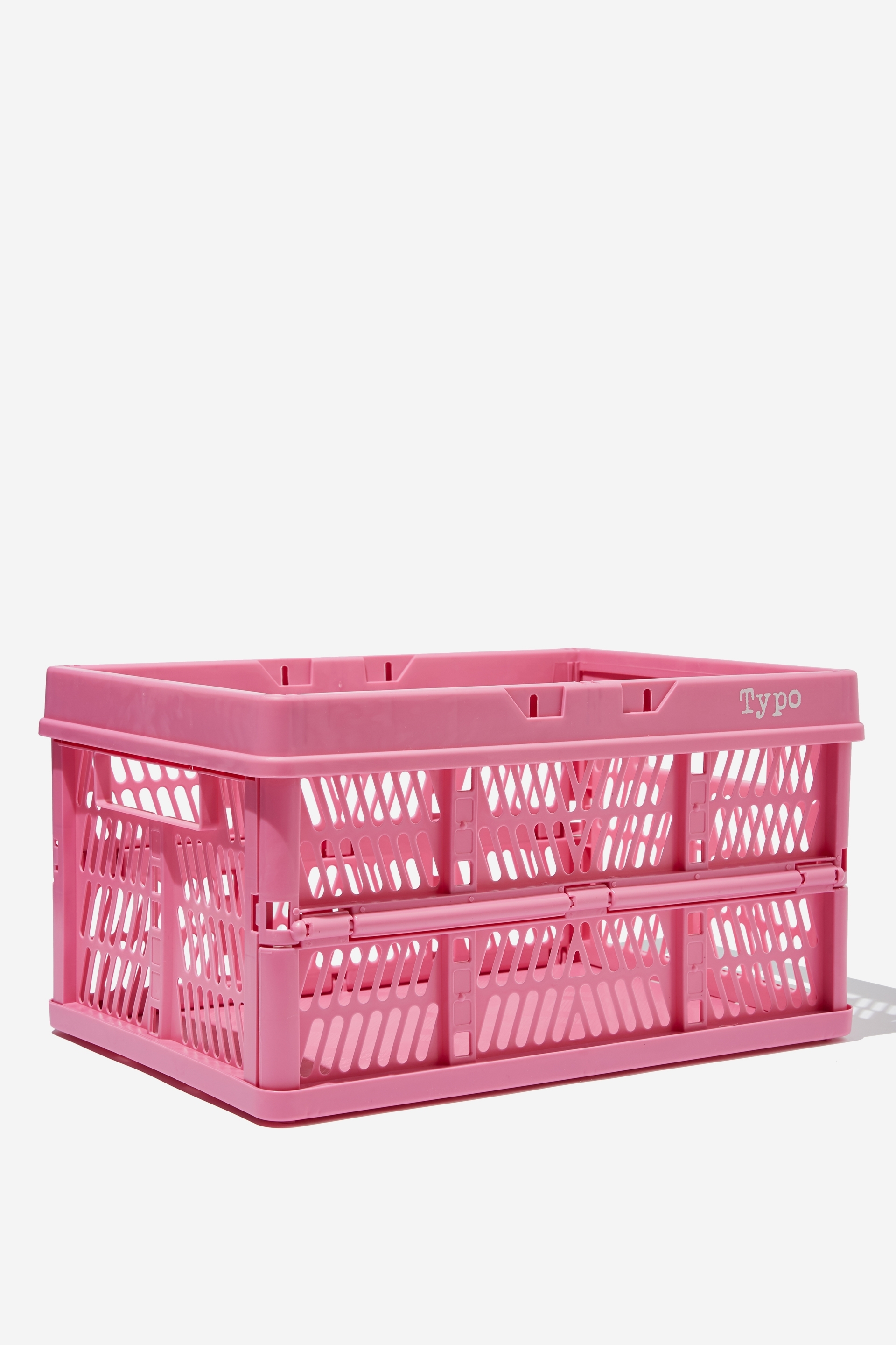 Typo - Large Foldable Storage Crate - Pink guava