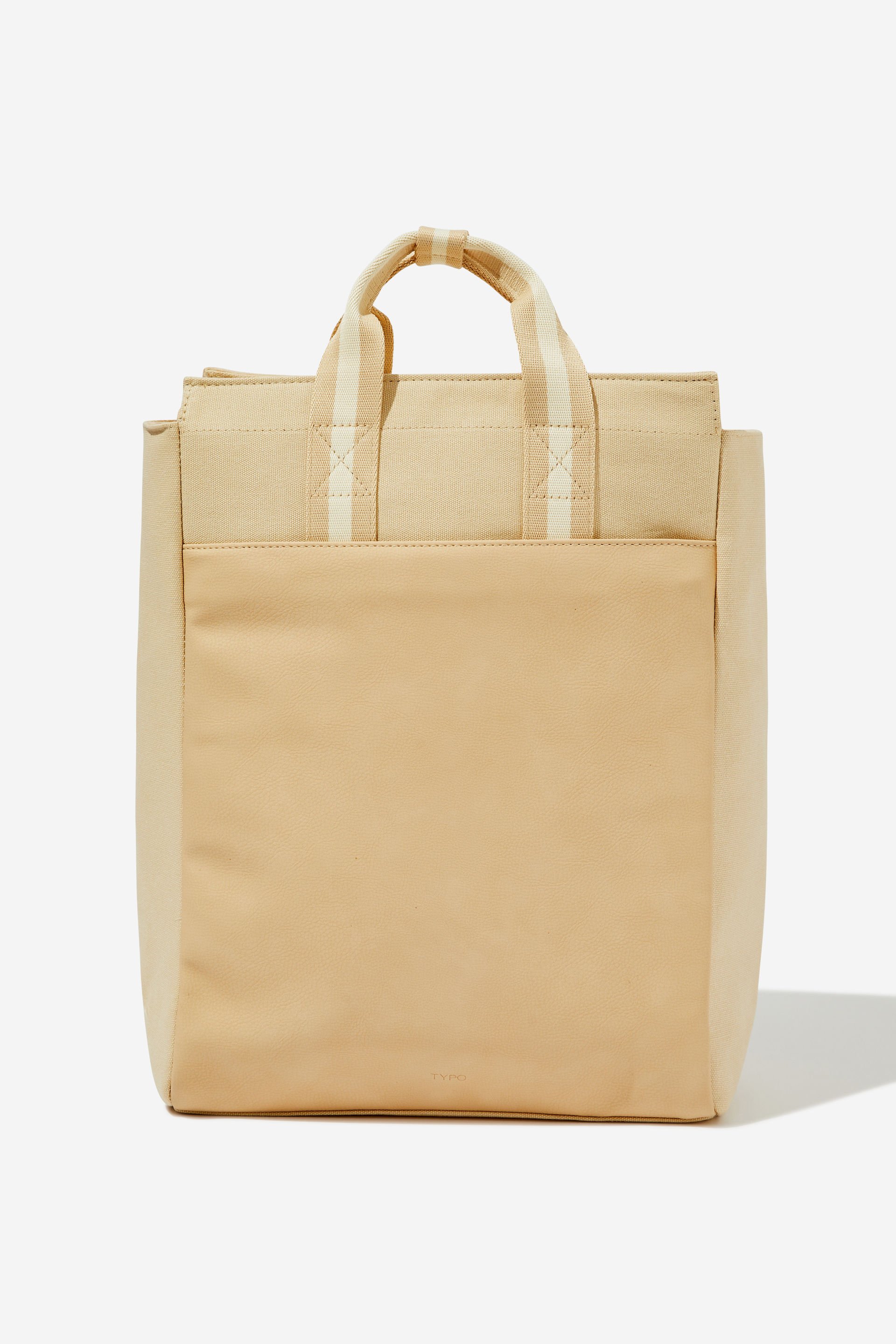 Typo - Essential Tote Backpack - Latte