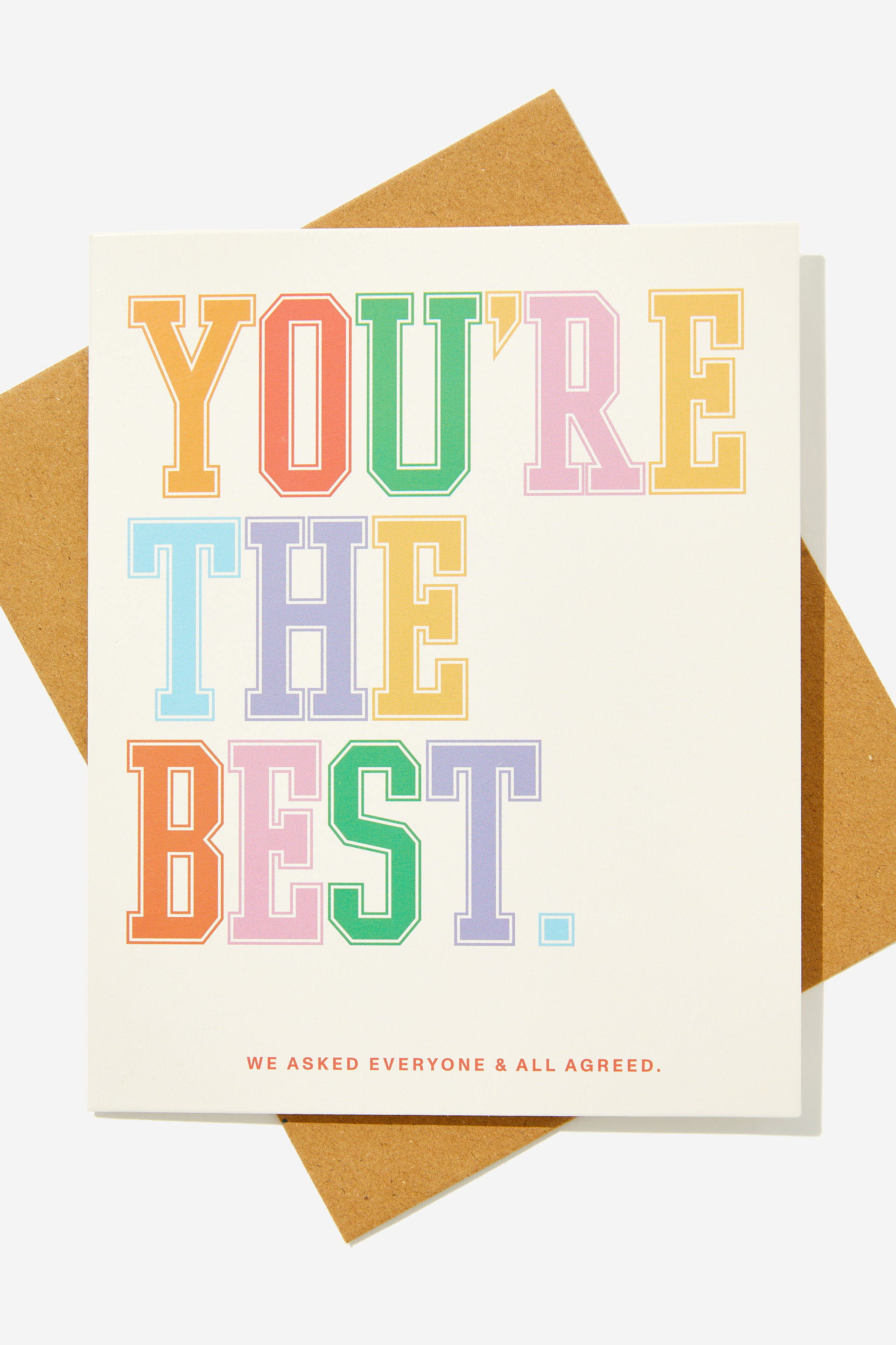 Typo - Nice Birthday Card - You re the best we asked everyone