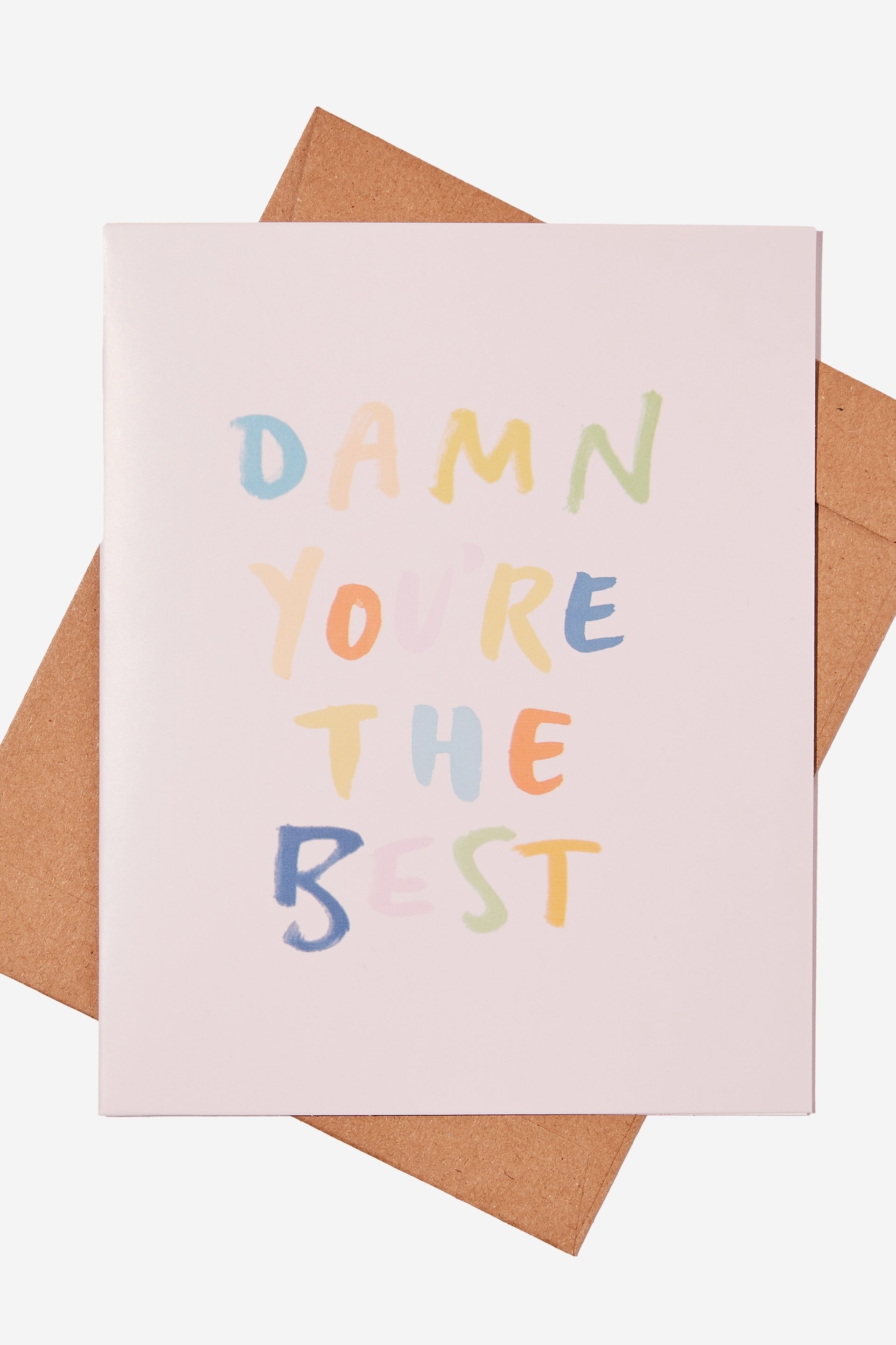 Typo - Congratulations Card - Damn you re the best
