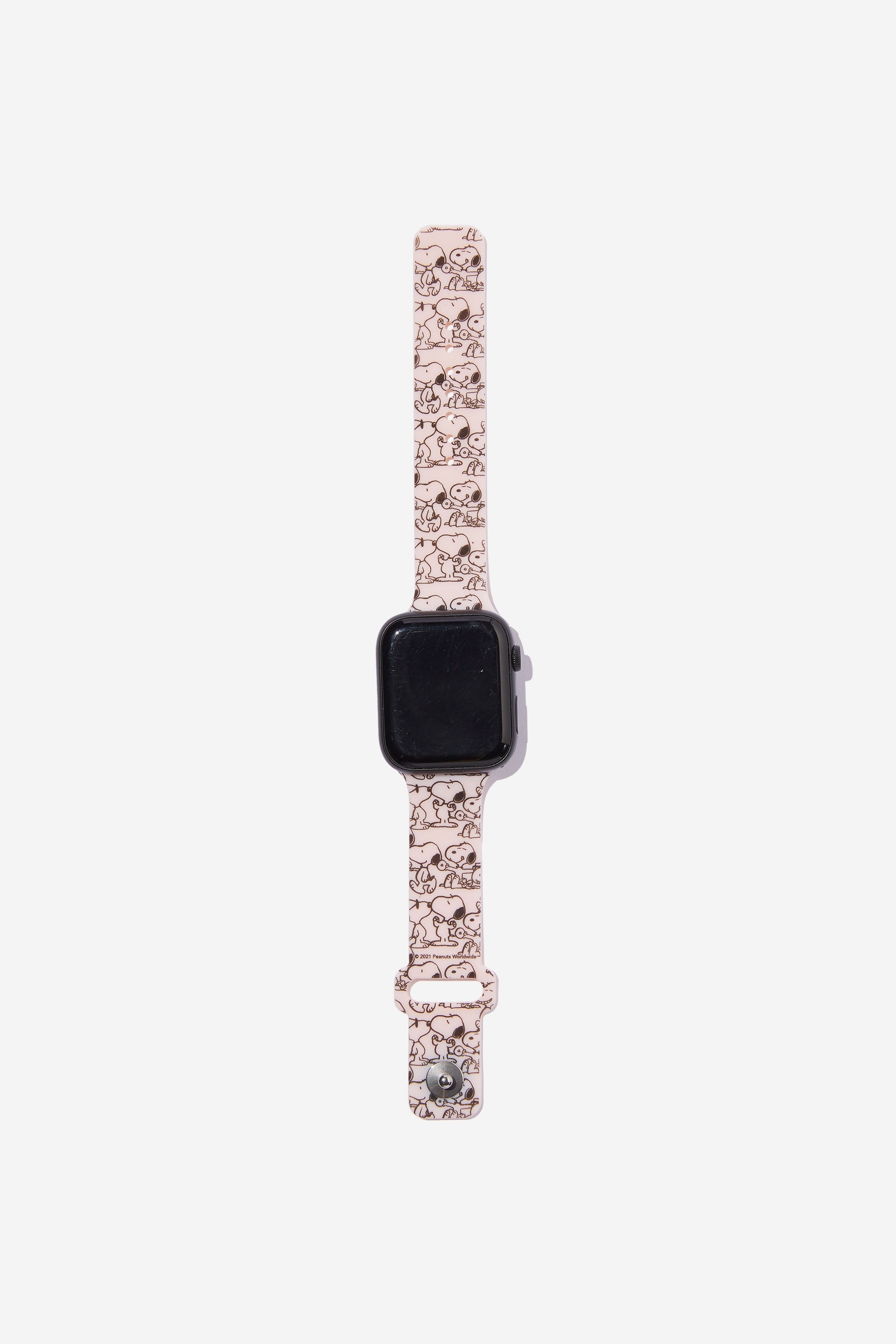 Typo - Peanuts Strapped Watch Strap - Lcn pea snoopy whisper pink