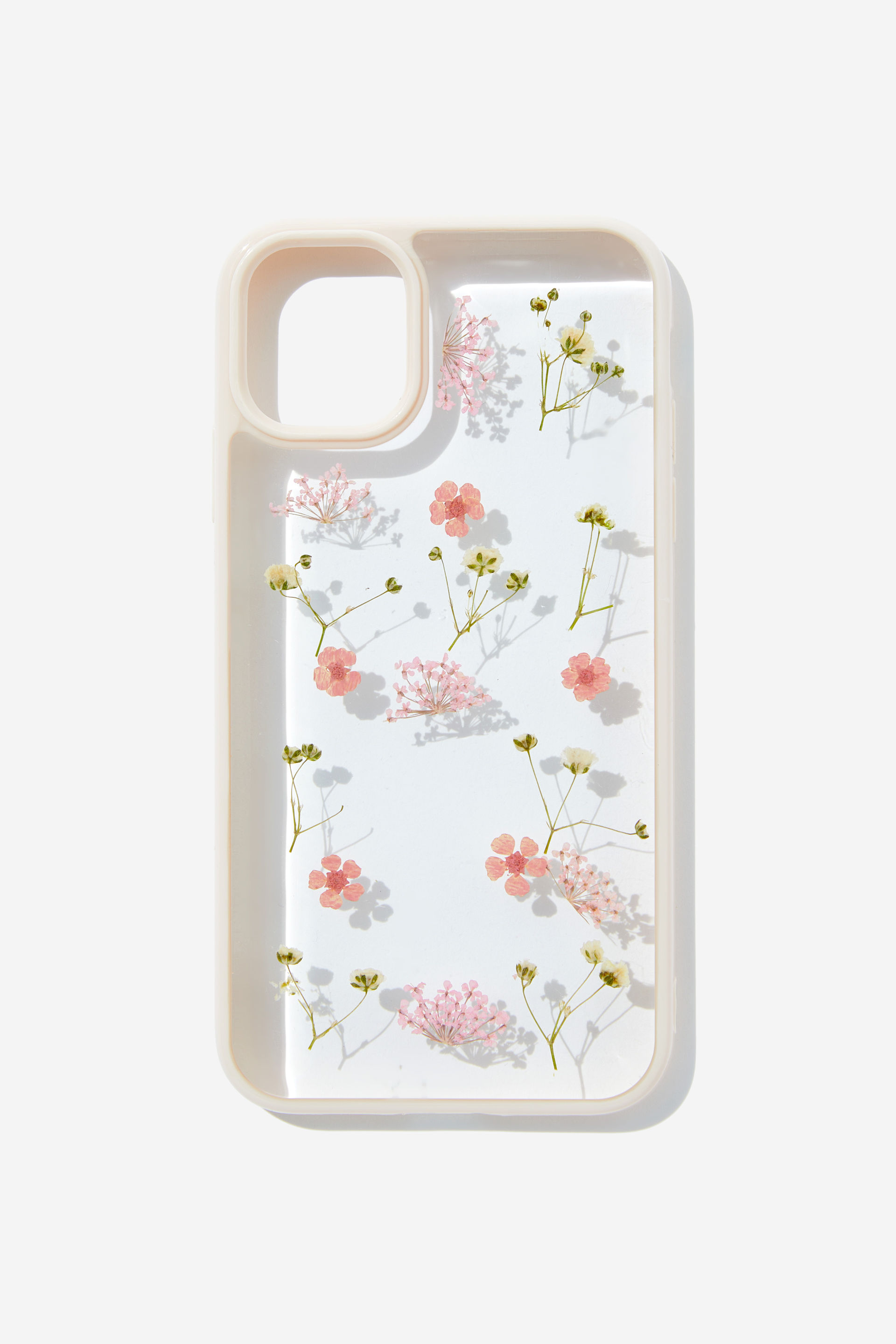 Typo - Protective Phone Case iPhone 11 - Trapped micro flower / ballet blush