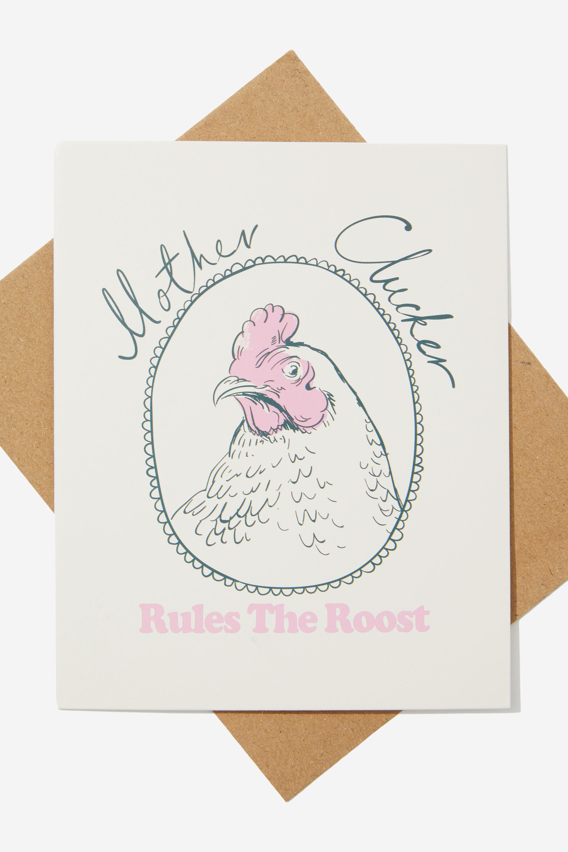 Typo - Mothers Day Card 2024 - Mother clucker rules the roost