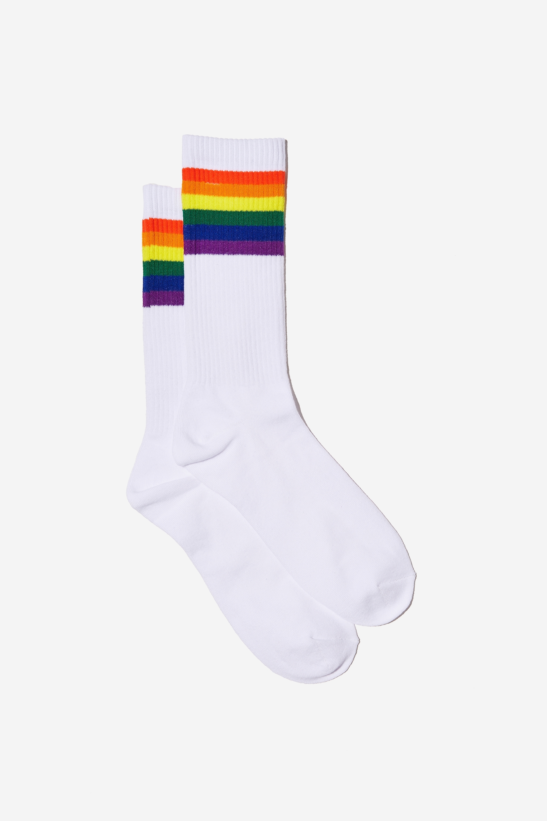Typo - Socks - Rainbow tube white