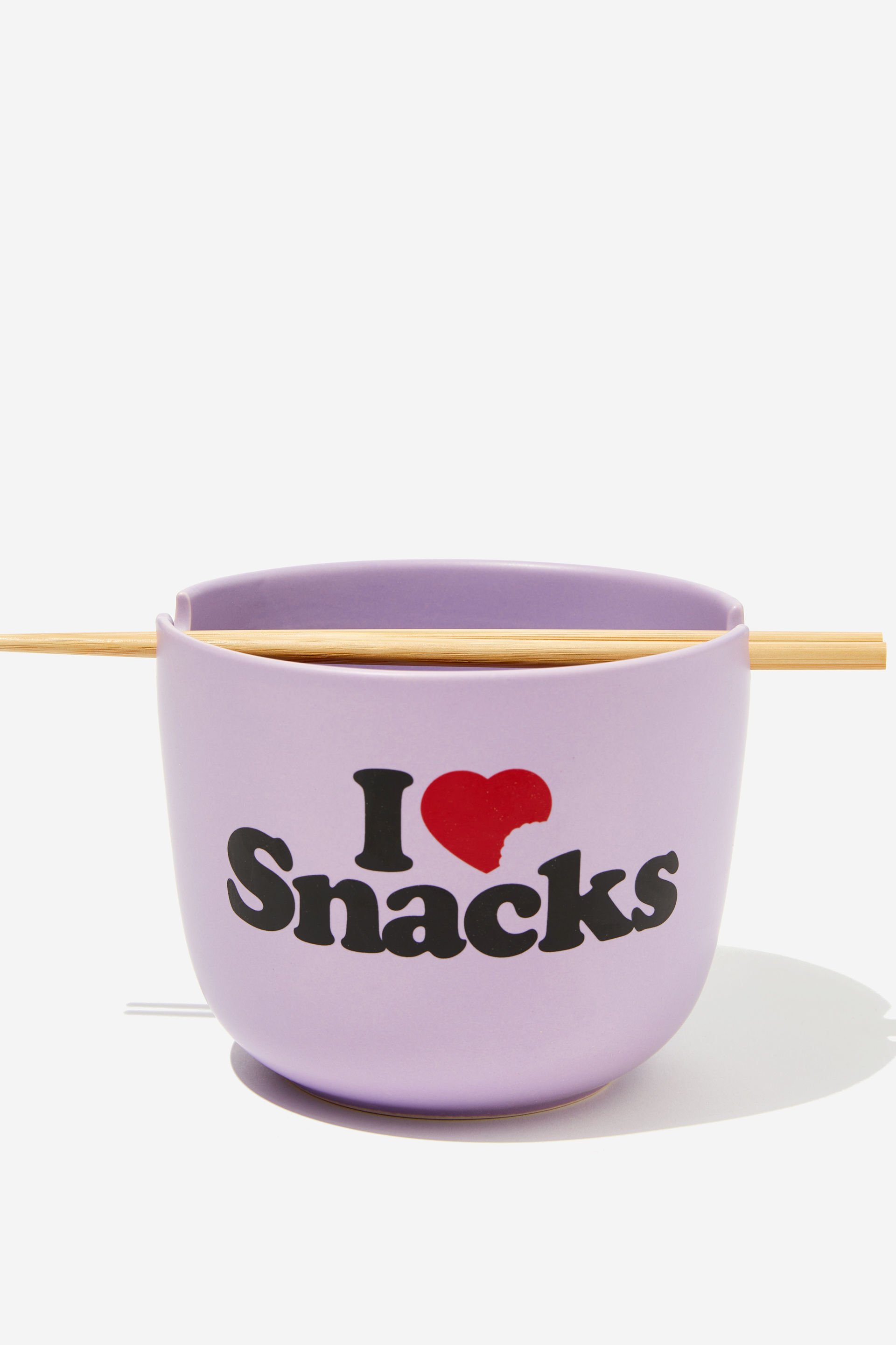 Typo - Feed Me Bowl - I heart snacks lilac