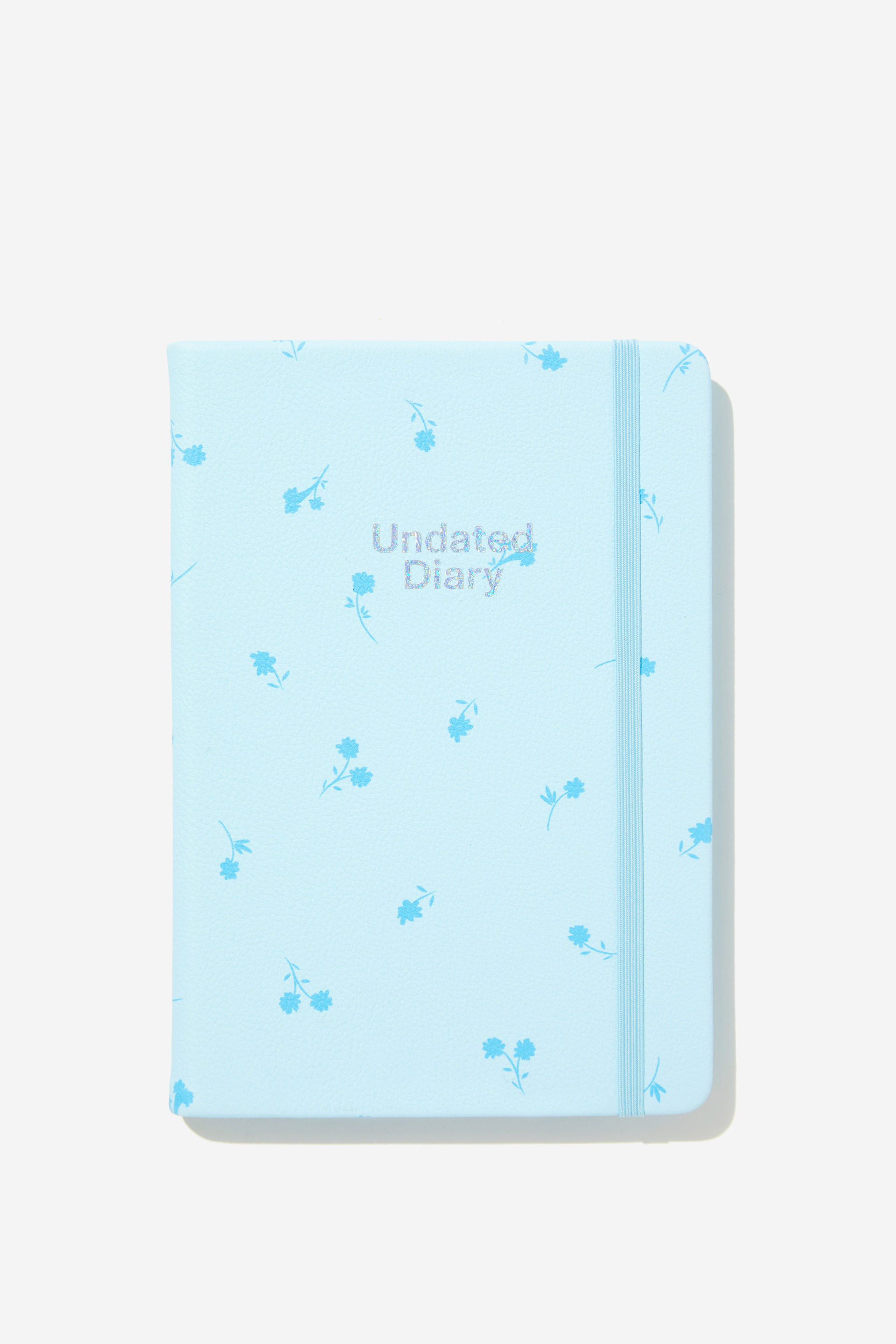 Typo - A5 Undated Weekly Buffalo Diary - Arctic blue ditsy floral