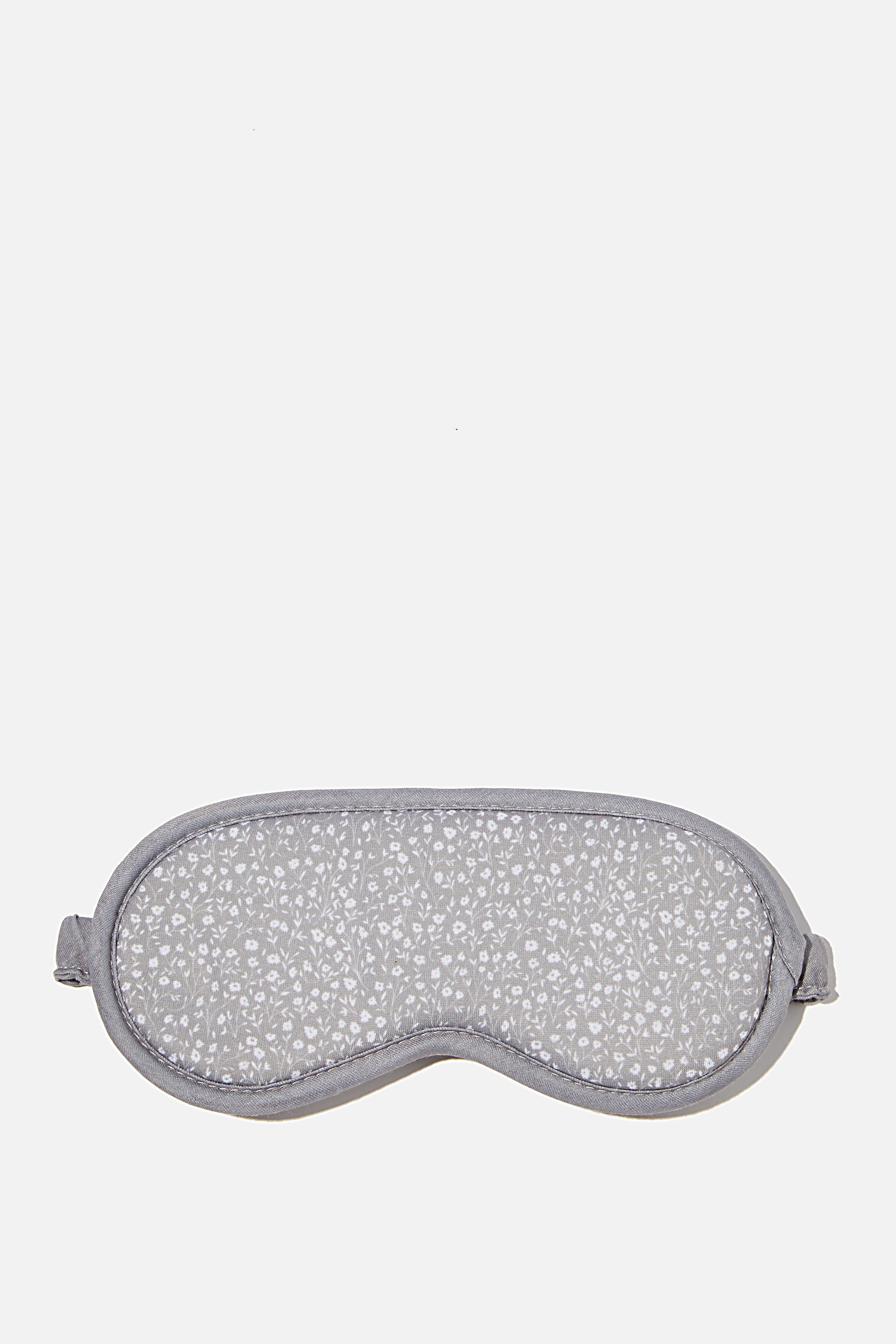 Typo - Premium Sleep Eye Mask - Cool grey meadow ditsy