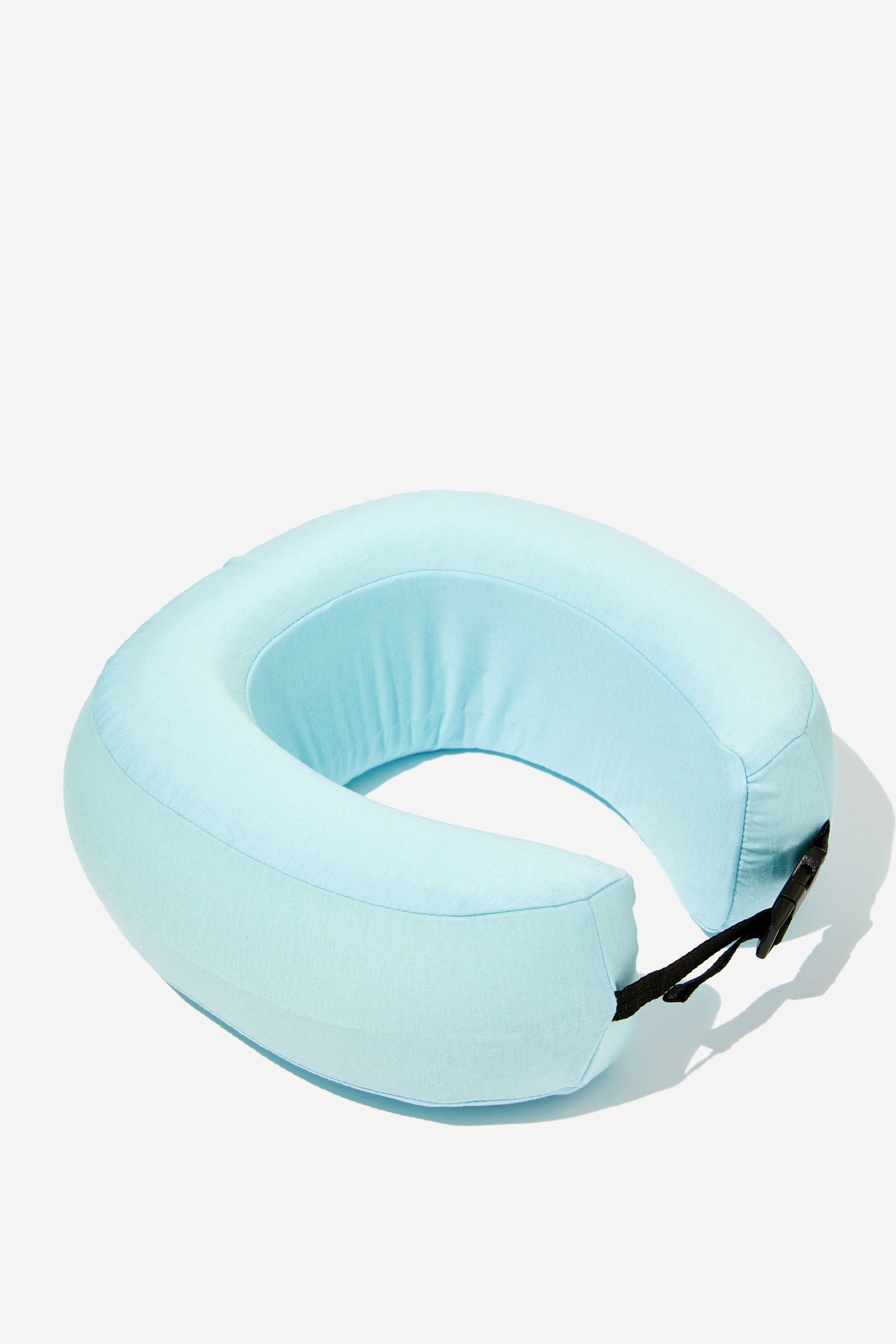 Typo - Foldable Travel Neck Pillow - Arctic blue