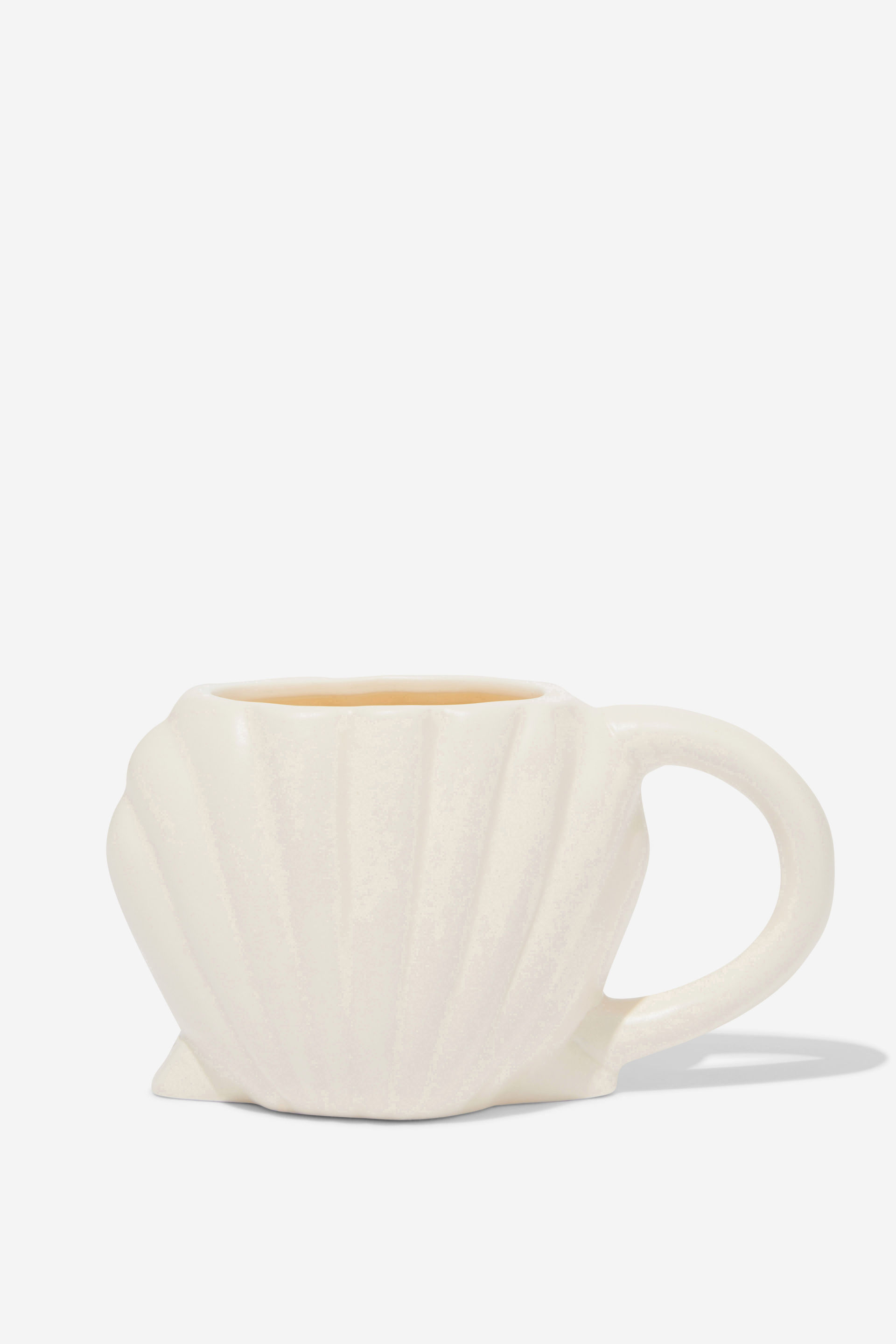 Typo - Shaped Mug - Shell ecru