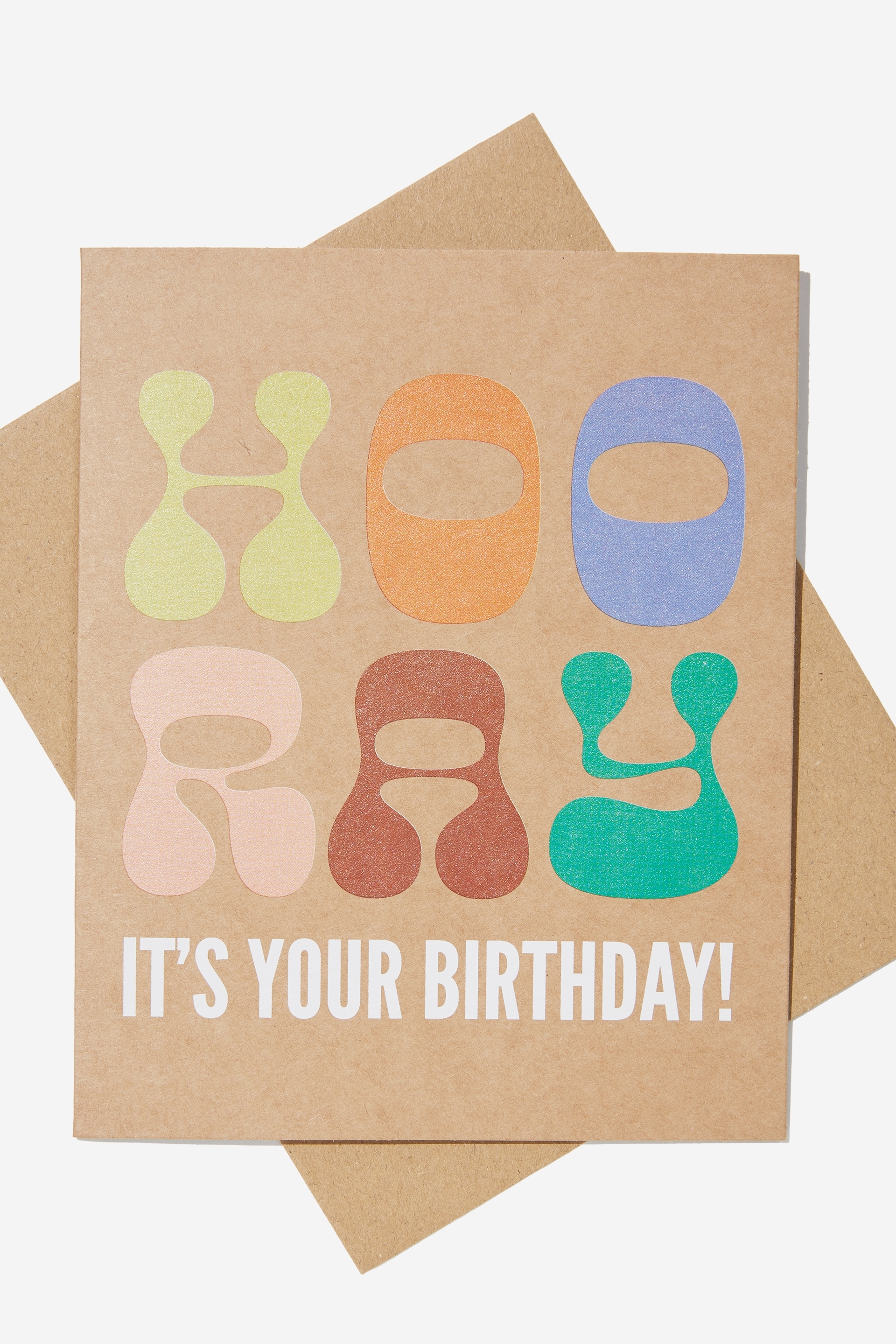 Typo - Nice Birthday Card - Hooray it’s your birthday