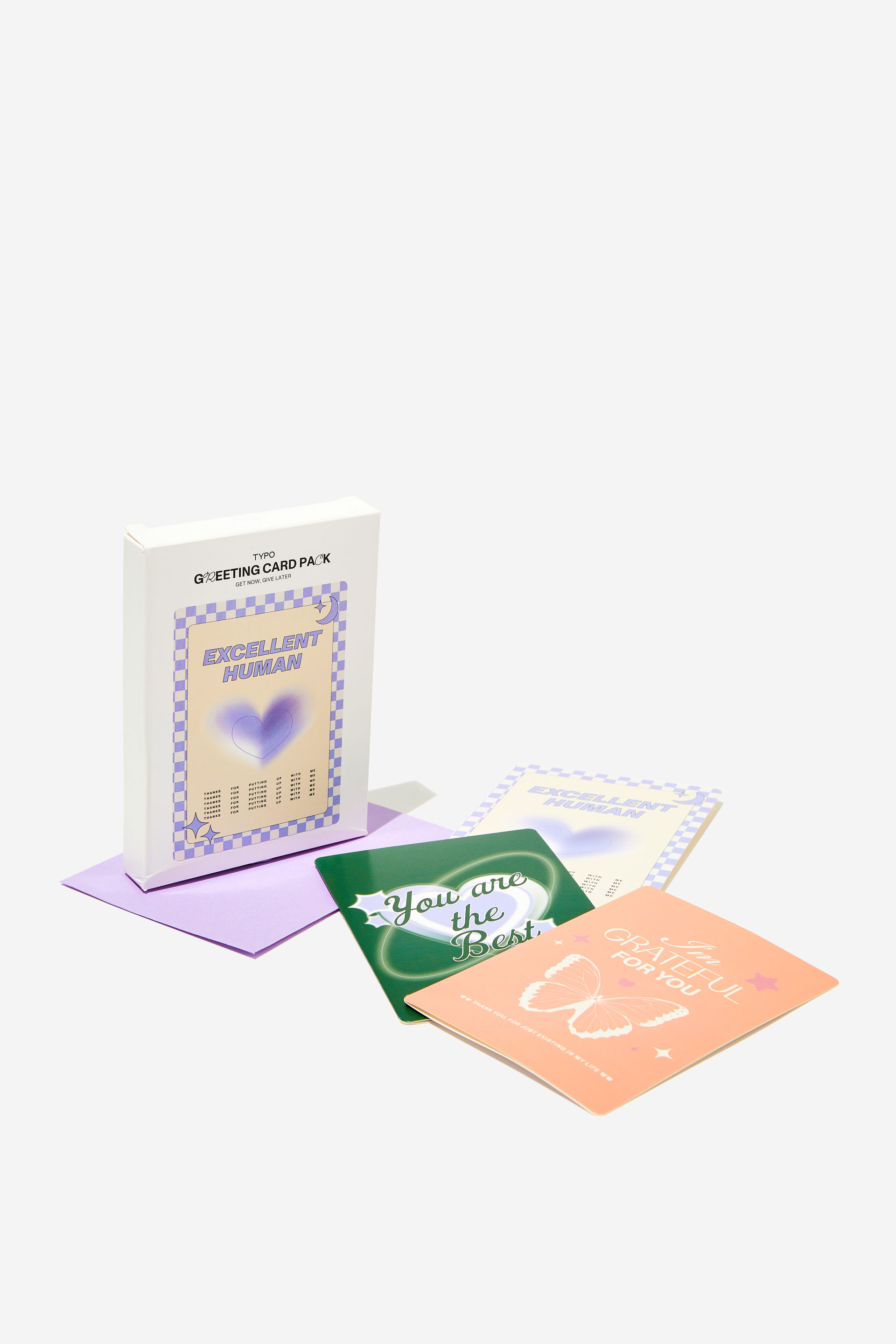 Typo - Greeting Card Pack - Gratitude pack