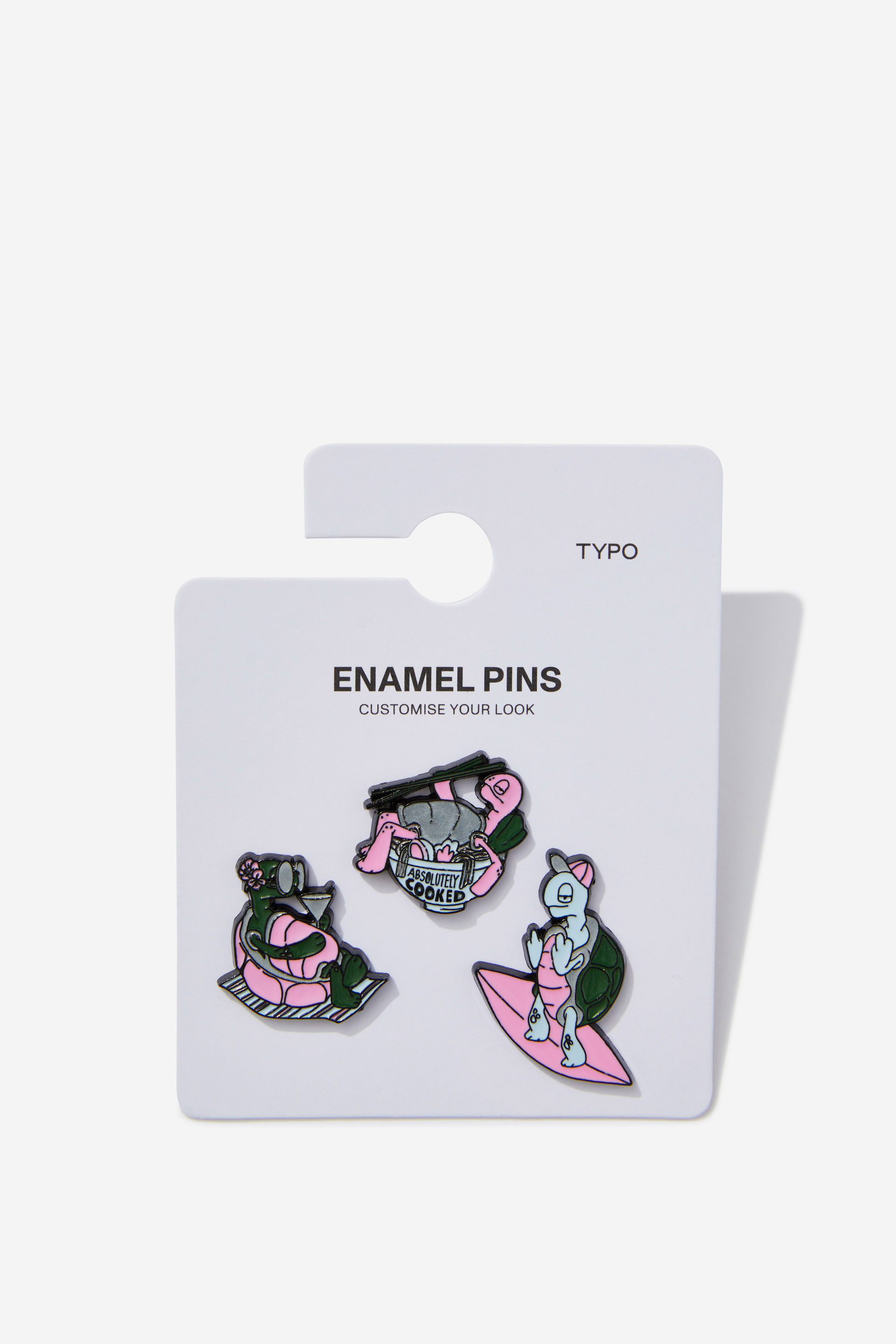 Typo - Enamel Pins 3Pack - Cooked turtle