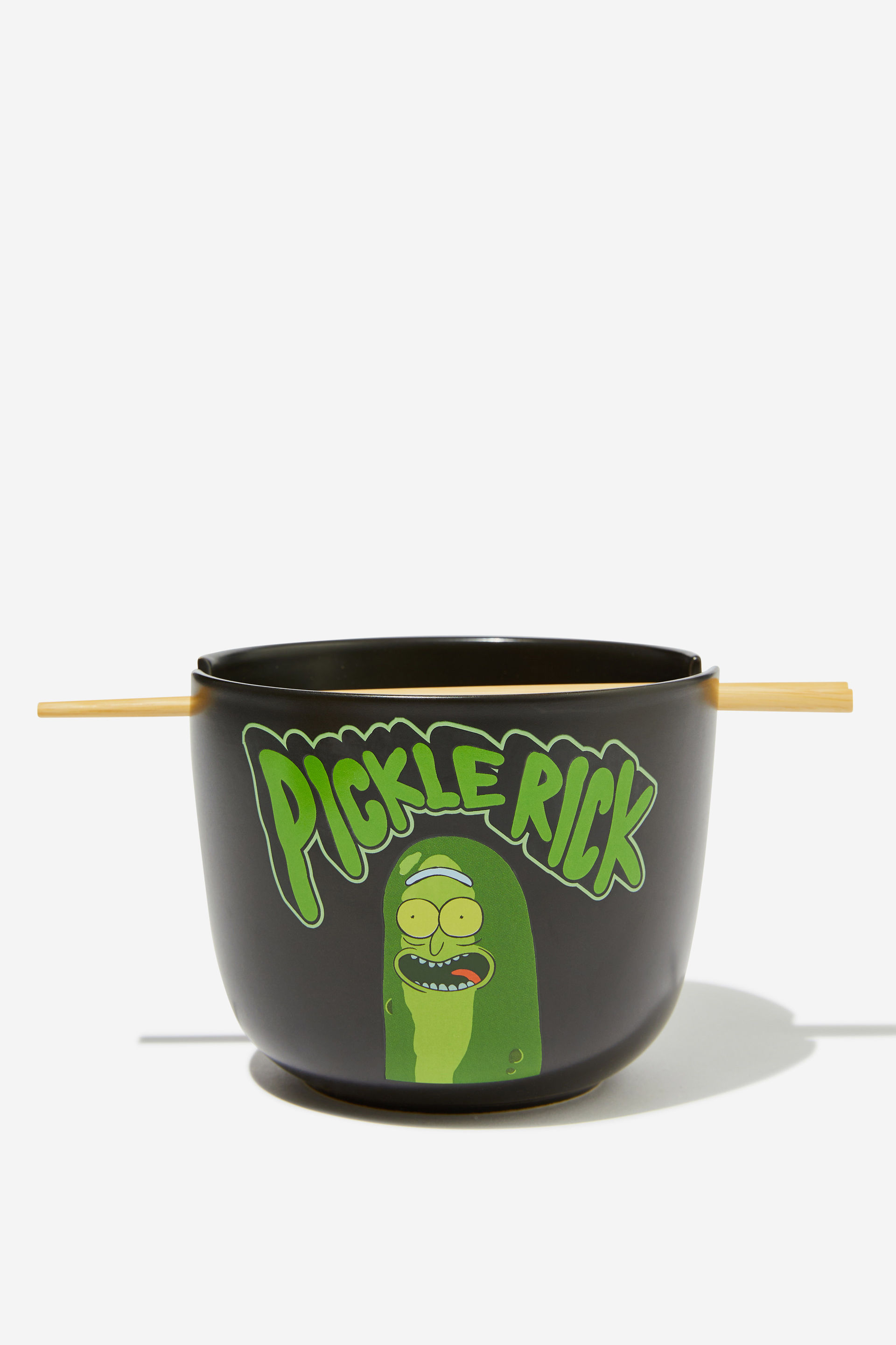 Typo - Rick & Morty x Feed Me Bowl - Lcn wb rm pickle rick black