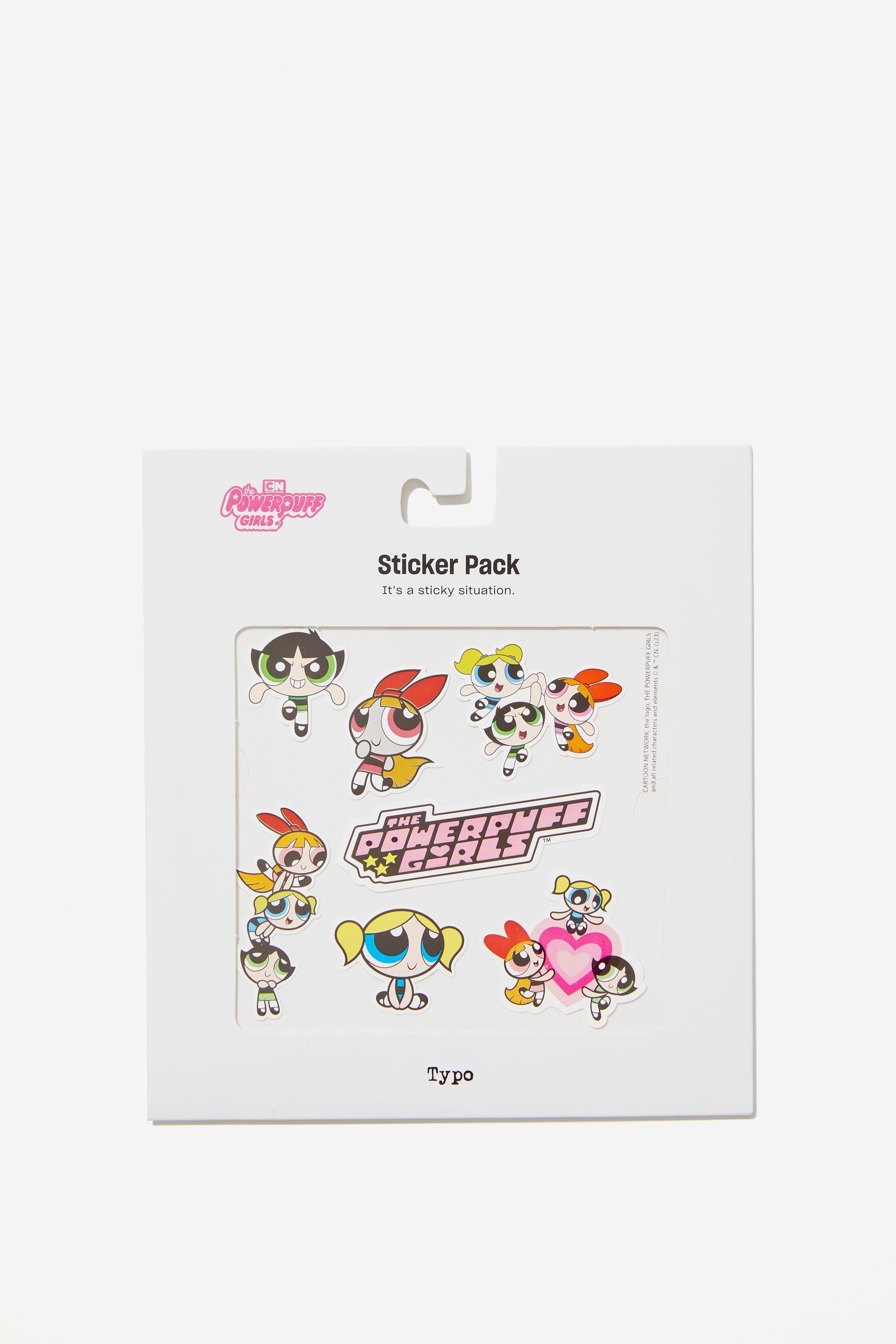 Typo - Powerpuff Girls Sticker Pack - Lcn wb powerpuff girls