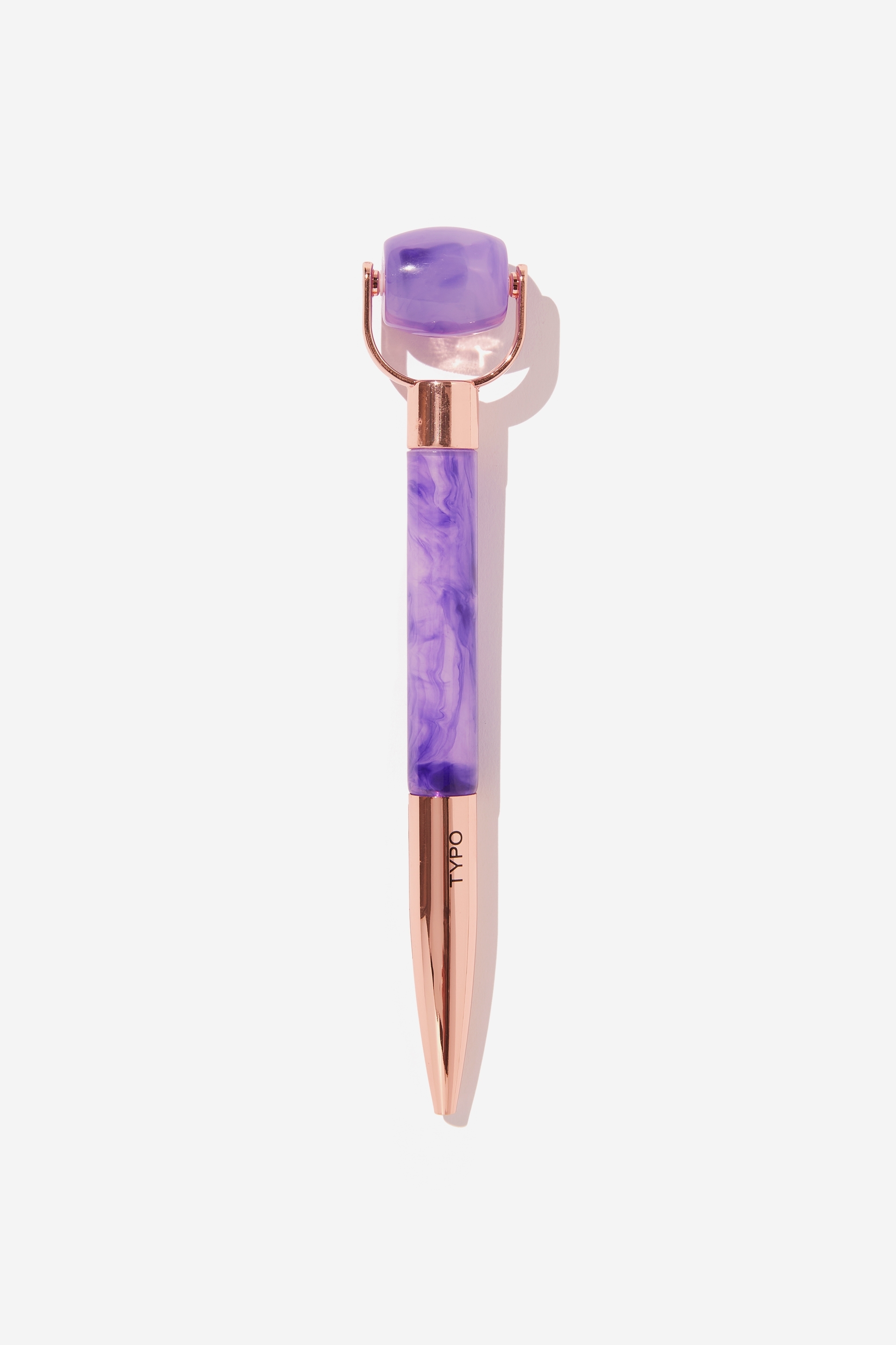 Typo - Jasmine Roller Pen - Rose gold and purple