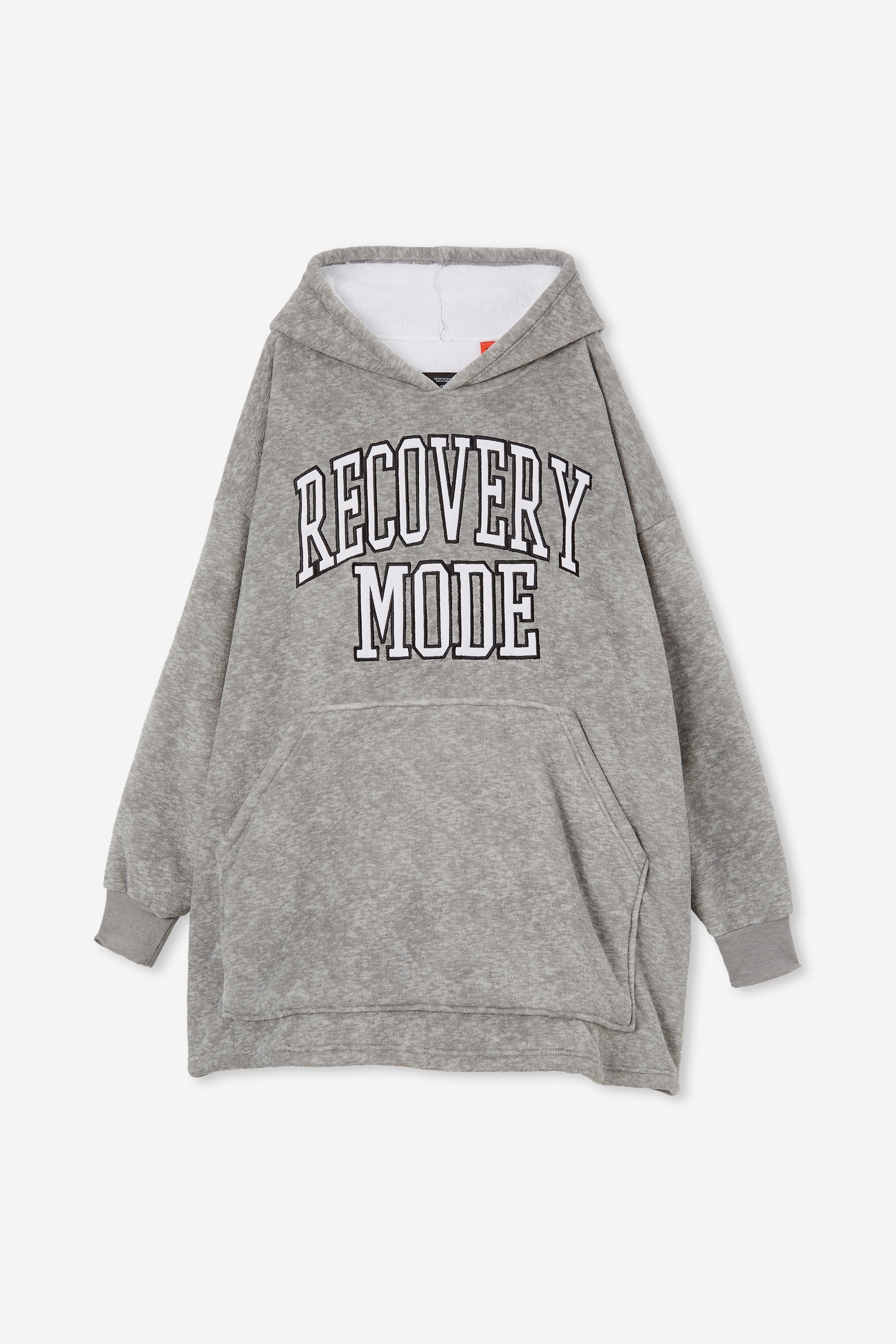 Typo - Slounge Around Oversized Hoodie - Recovery mode grey