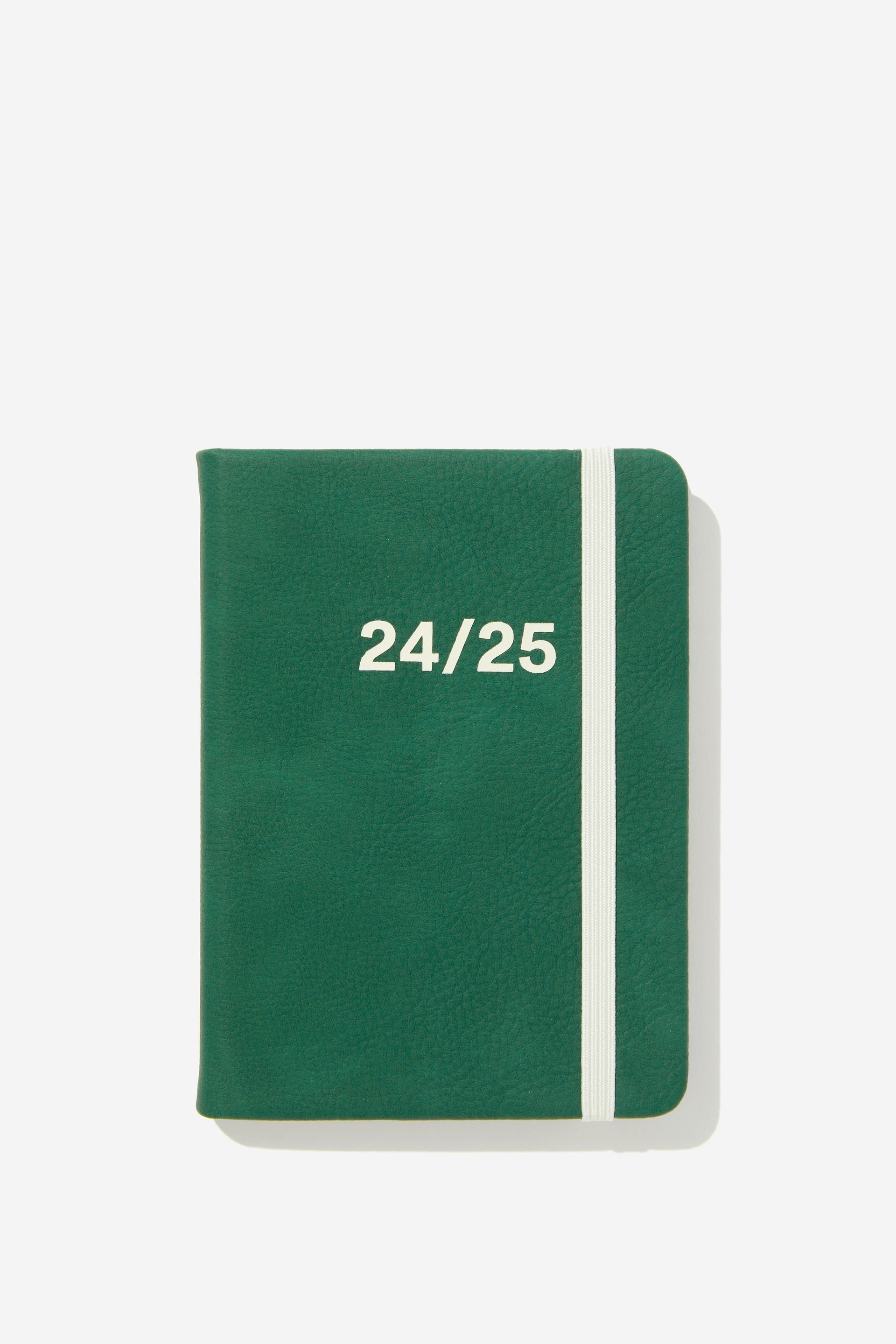 Typo - 2024 25 A6 Weekly Buffalo Diary - Heritage green ecru