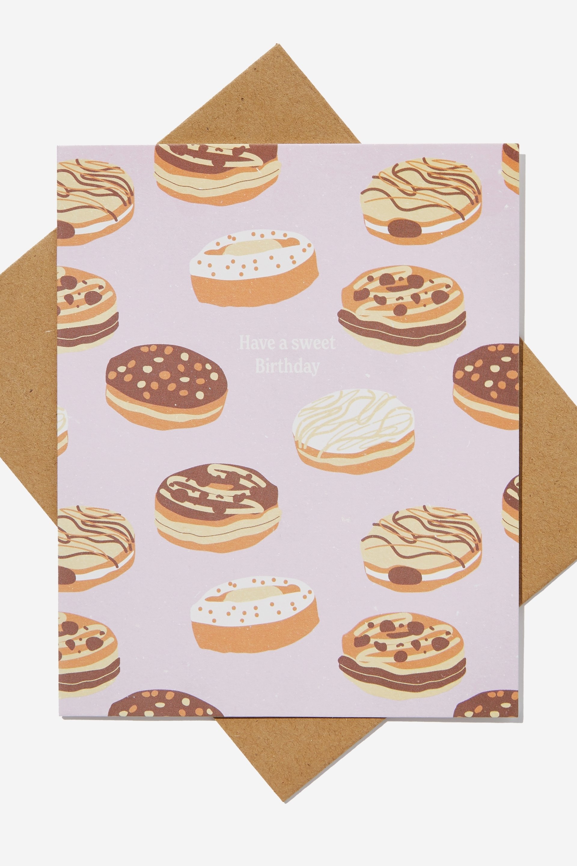 Typo - Premium Nice Birthday Card - Scented sweet donut birthday
