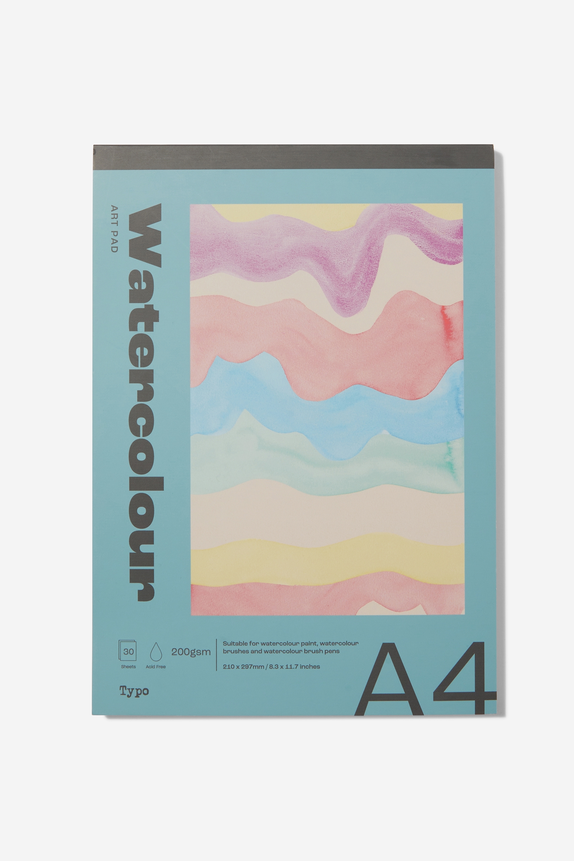 Typo - The A4 Art Pad - Watercolour
