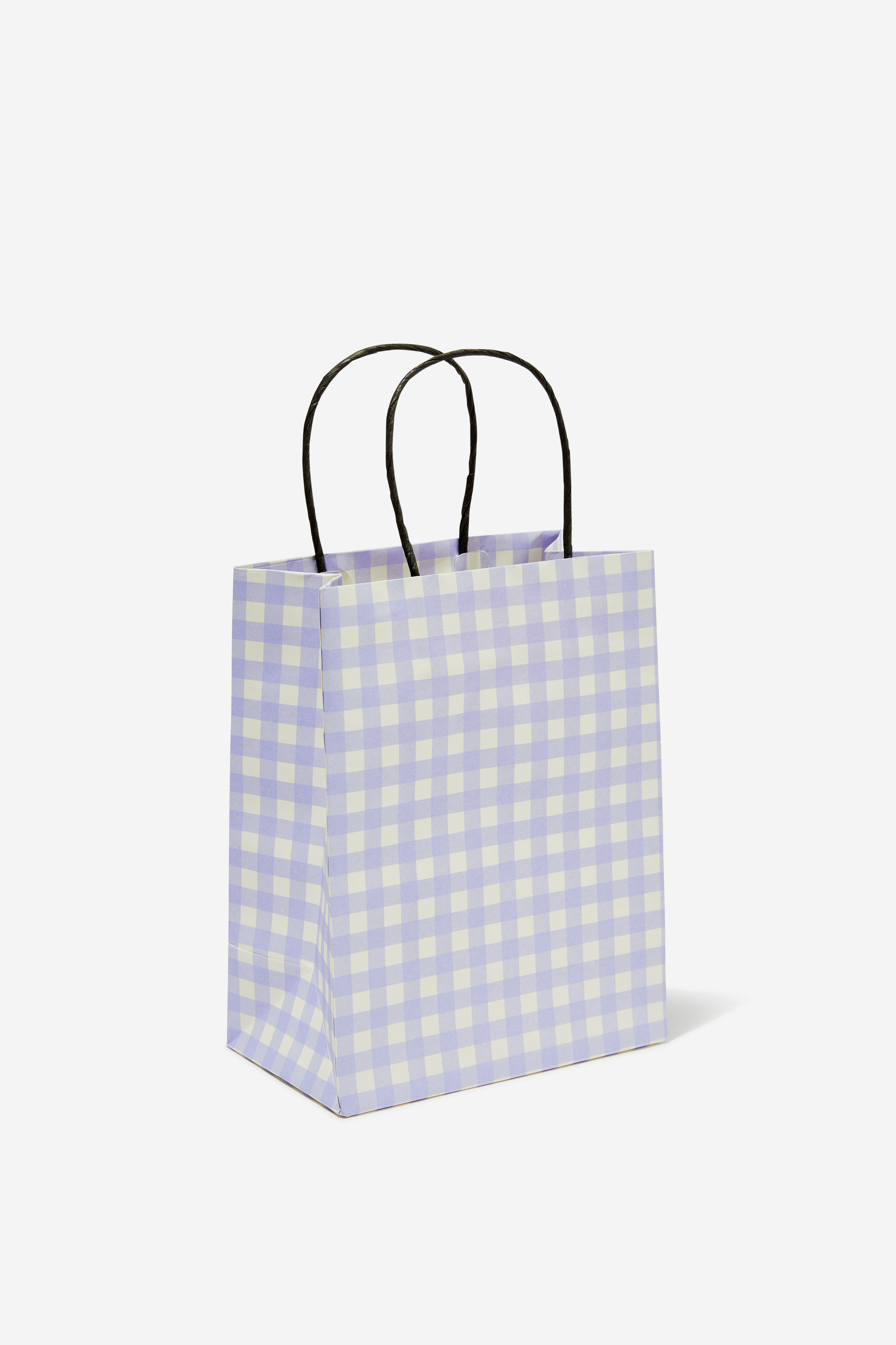 Typo - Get Stuffed Gift Bag - Small - Soft lilac gingham