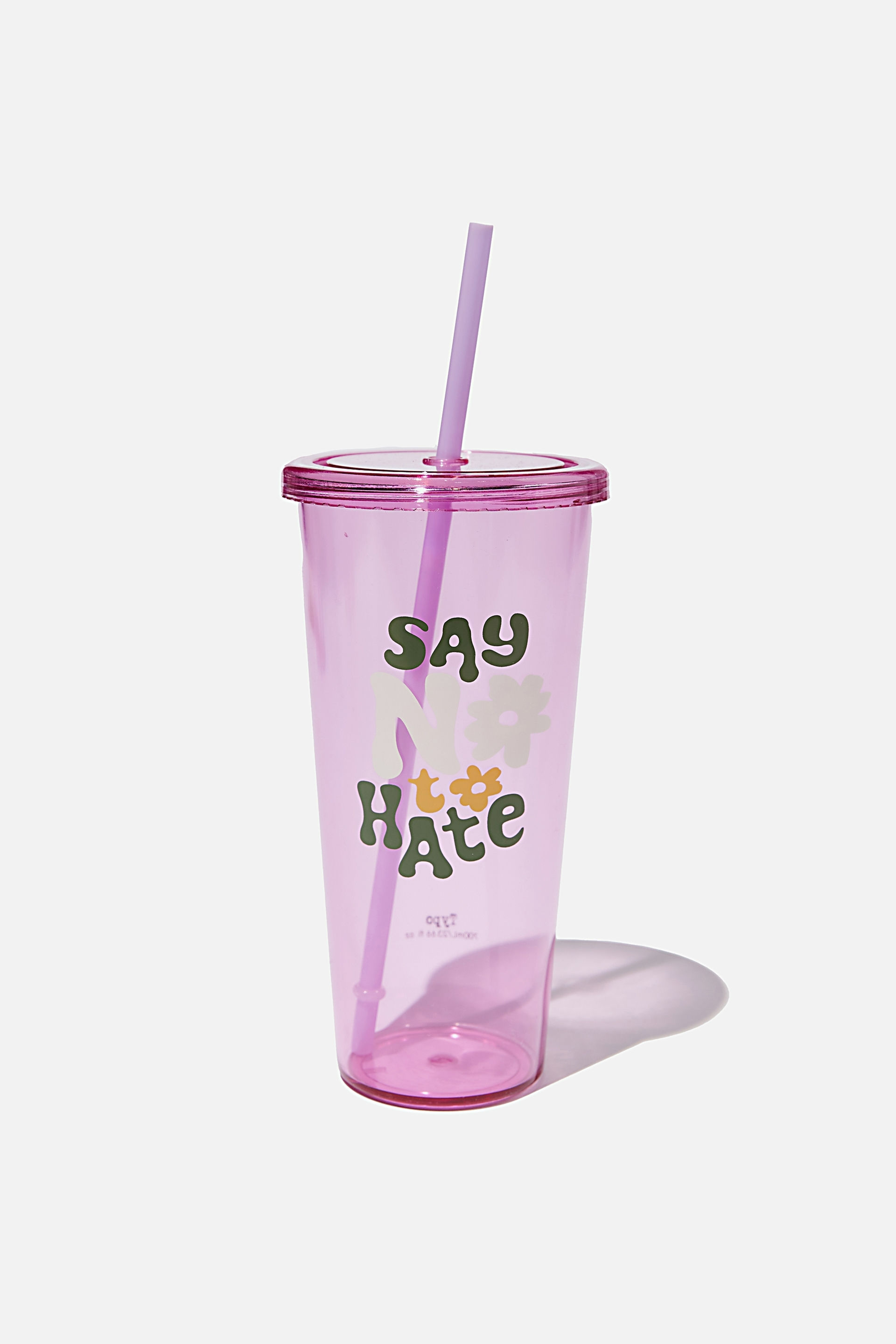 Typo - Sipper Smoothie Cup - Say no to hate