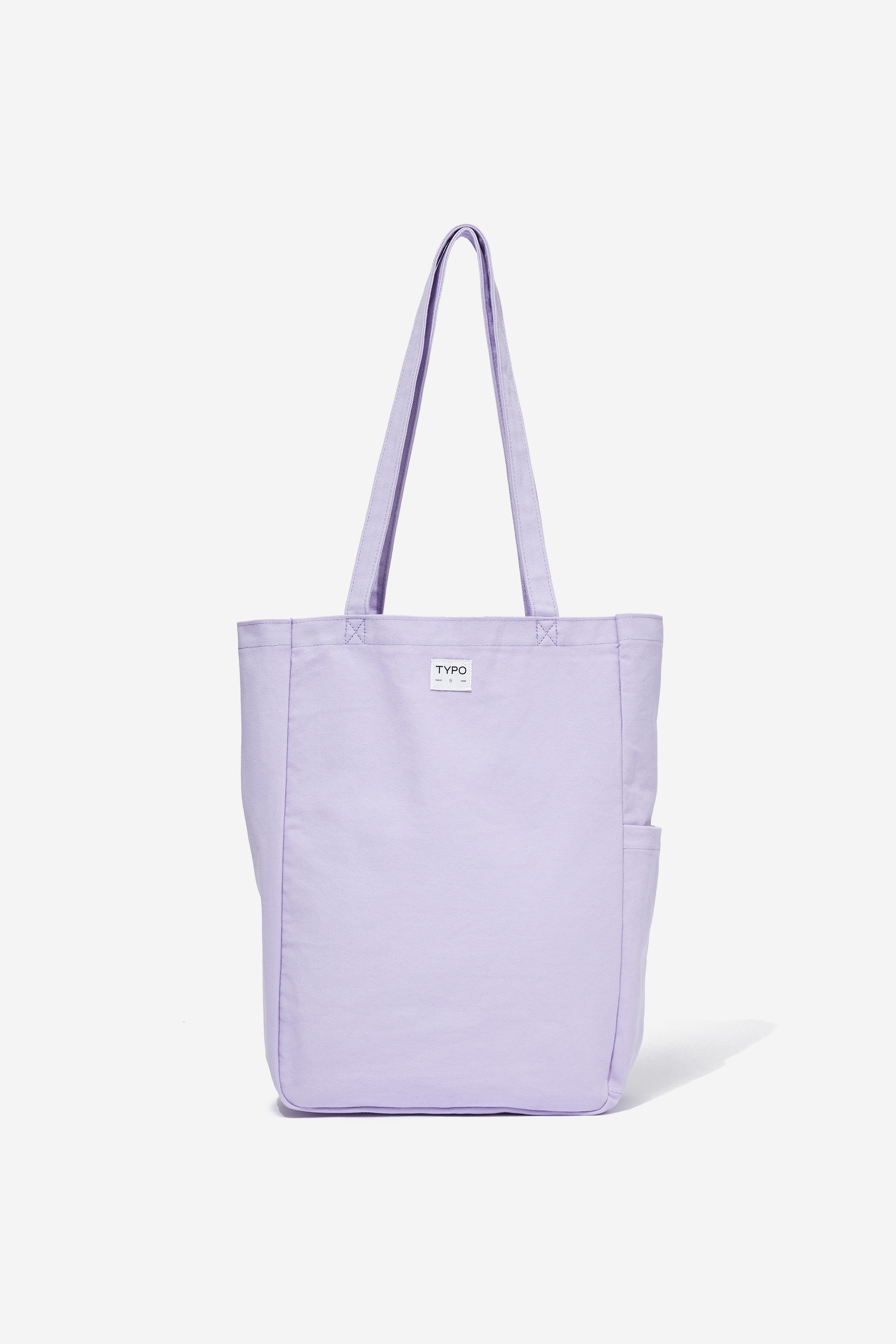 Typo - Art Tote Bag - Soft lilac