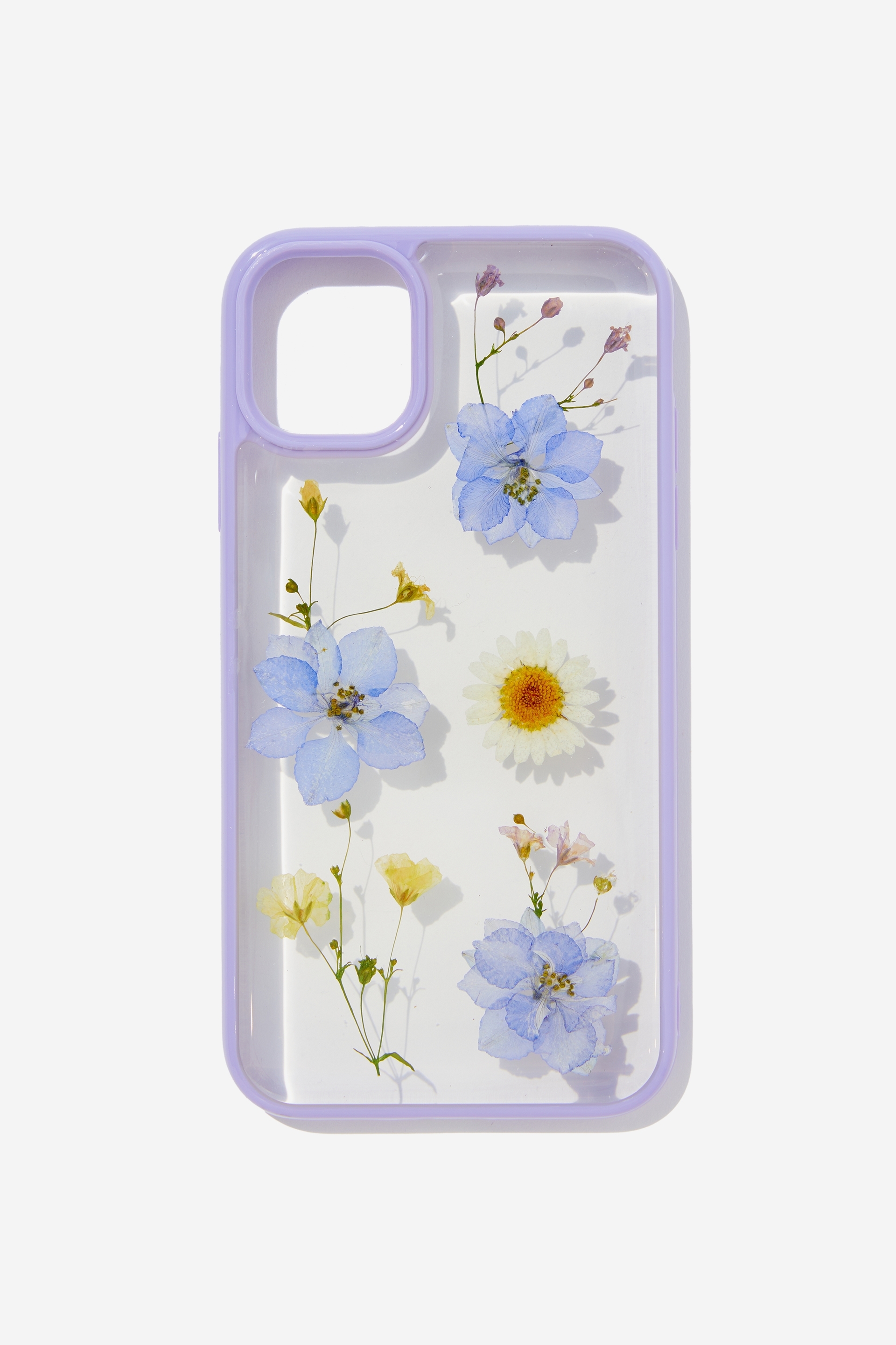 Typo - Protective Phone Case iPhone 11 - Trapped purple daisy / purple