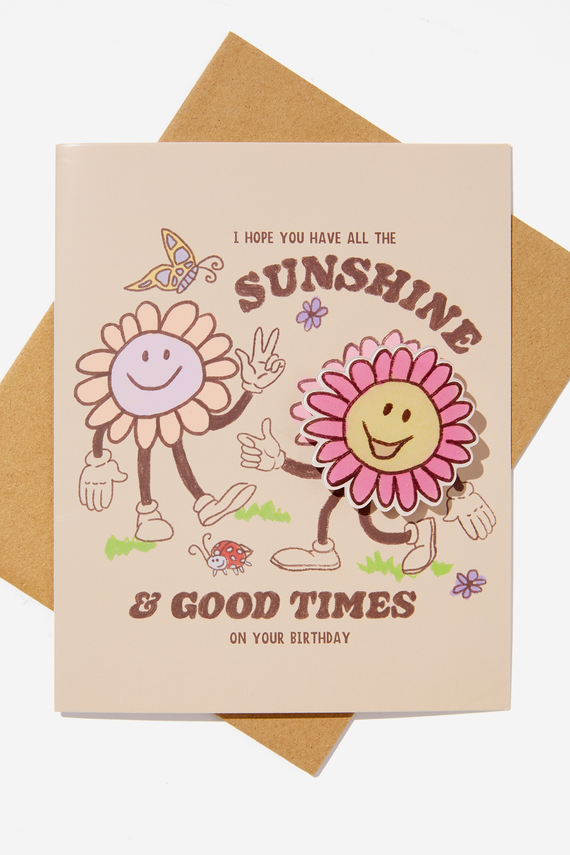 Typo - Premium Badge Card - Sunshine & good times