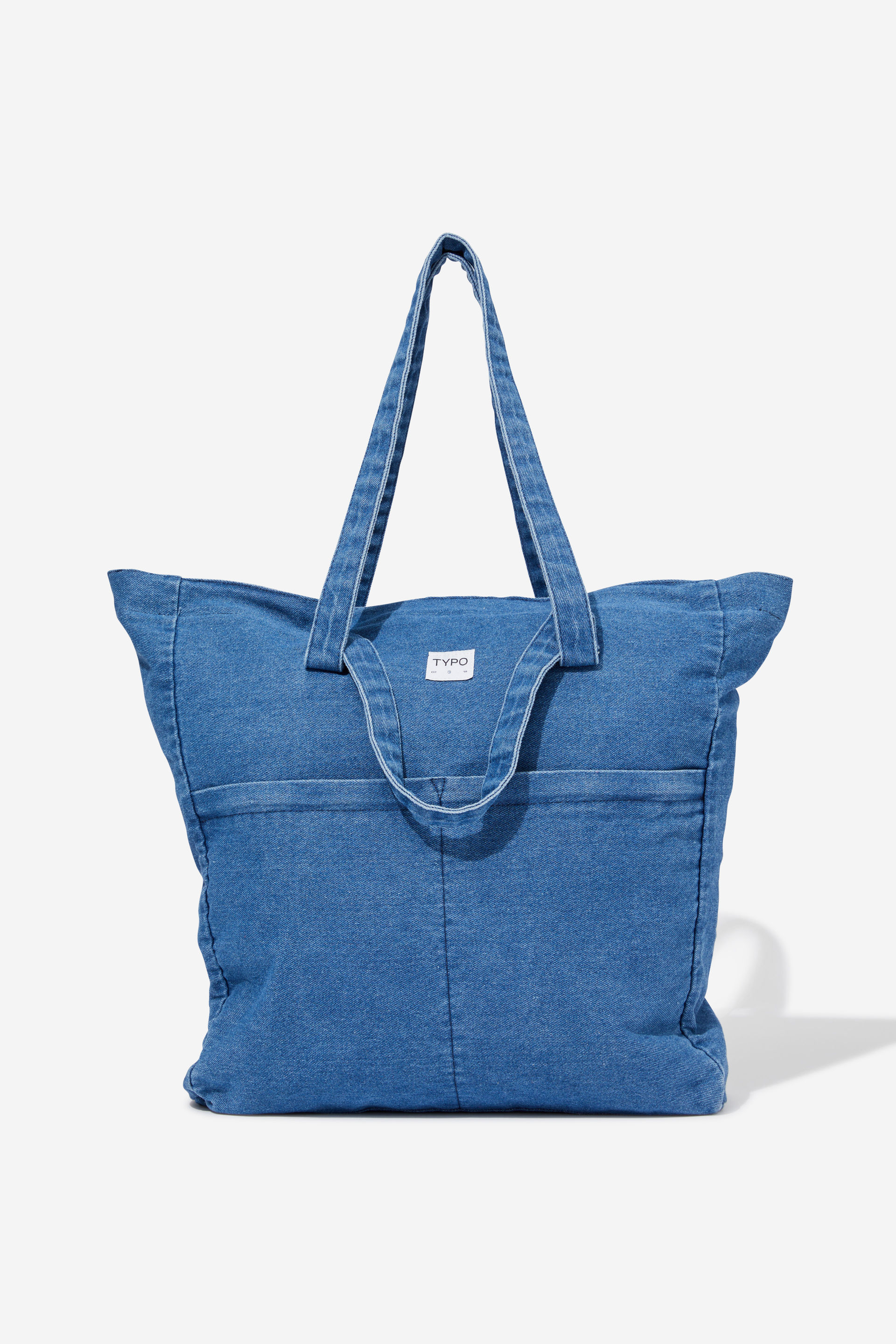 Typo - Wellness Tote Bag - Blue denim
