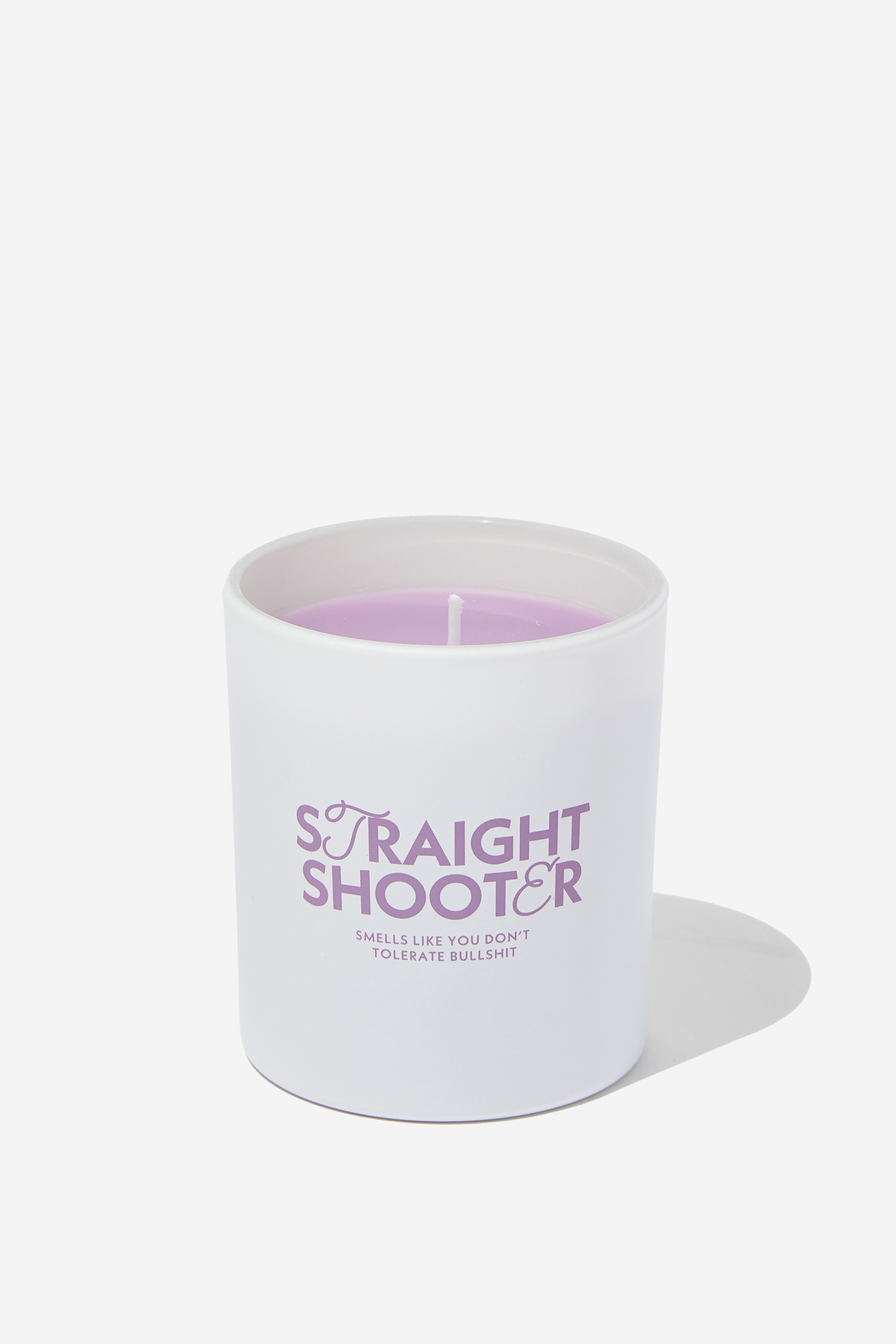 Typo - Tell It Like It Is Candle - Lilac straight shooter