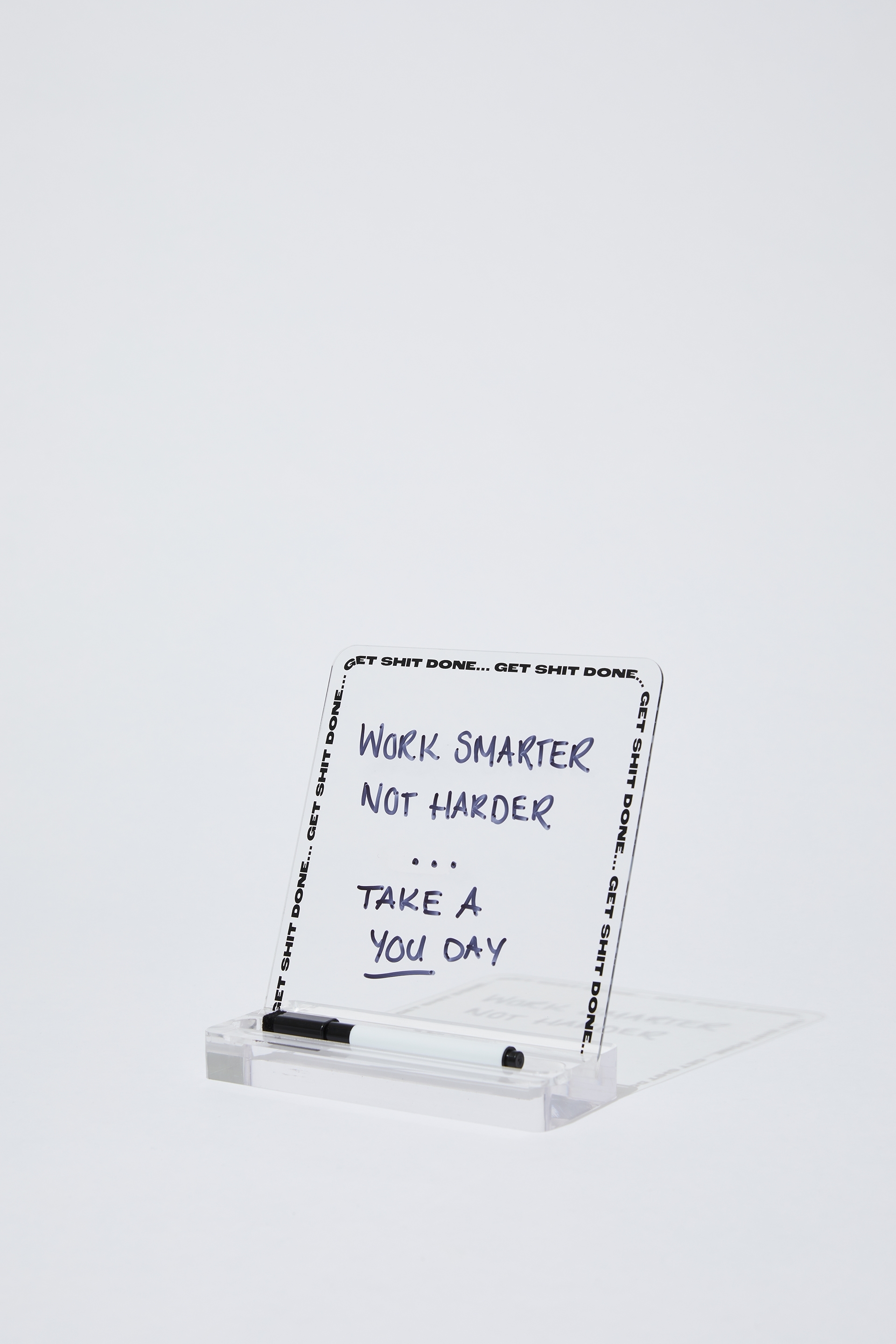 Typo - Acrylic Memo Stand - Get sh*t done!!