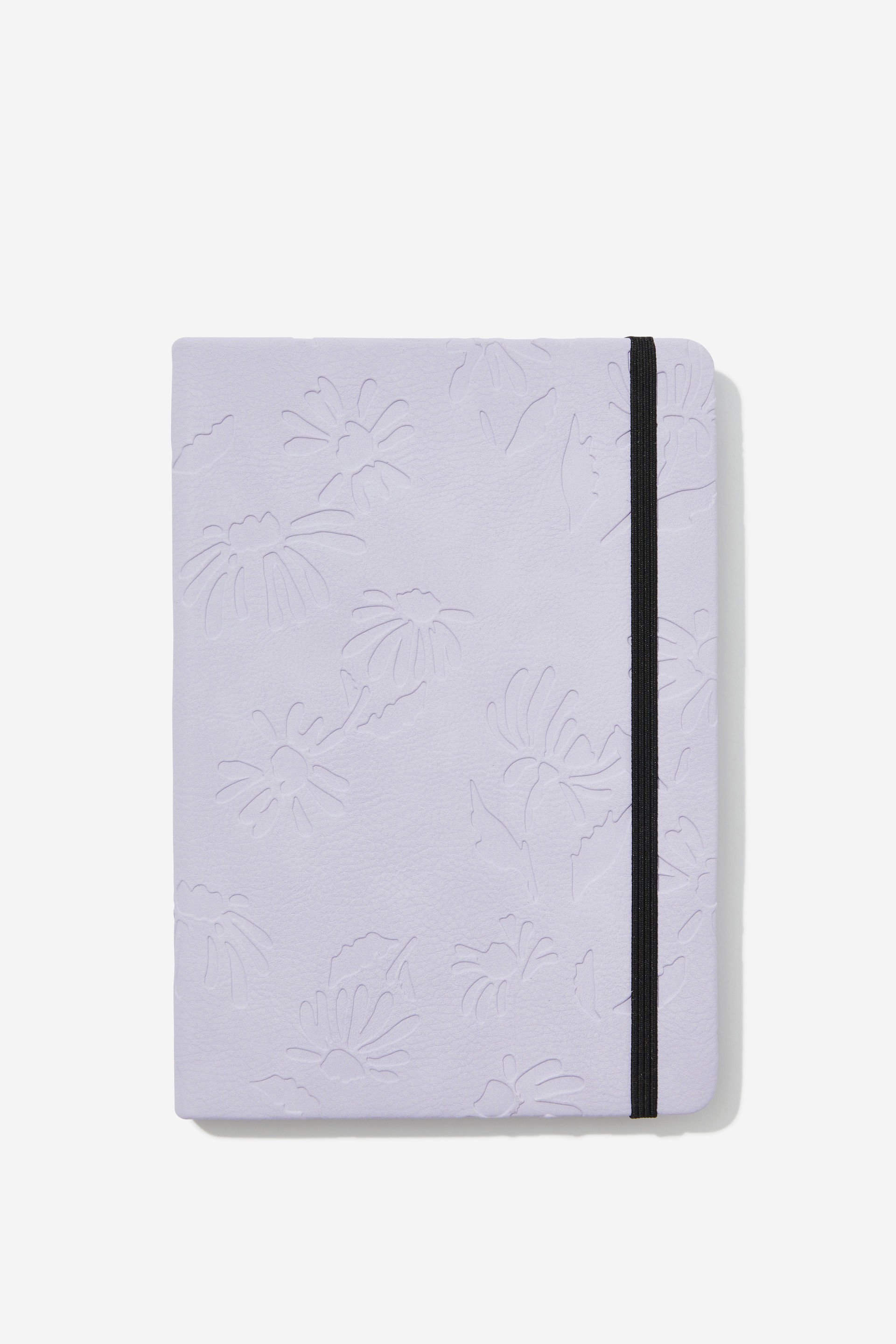 Typo - A5 Premium Buffalo Journal - Daisy soft lilac debossed