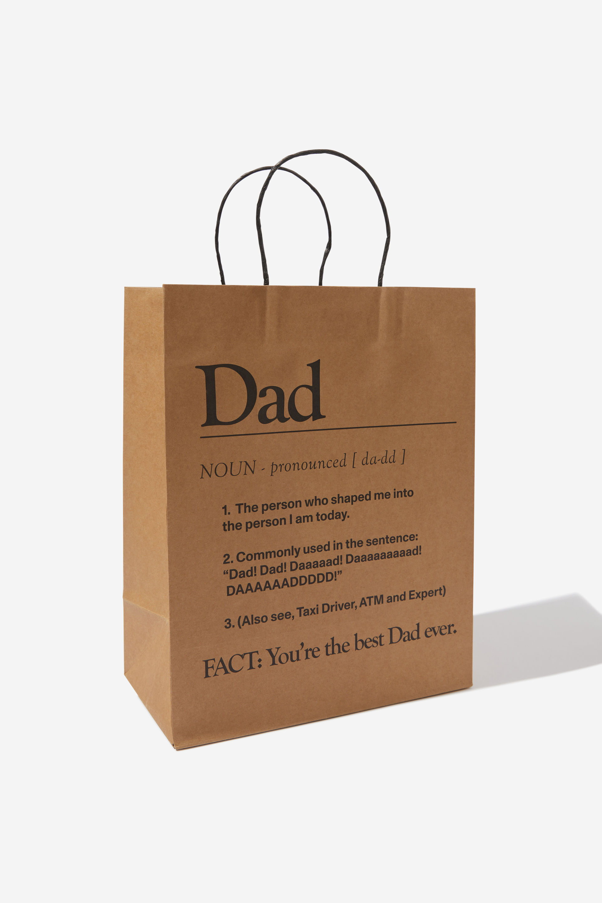 Typo - Get Stuffed Gift Bag - Medium - Dad noun craft