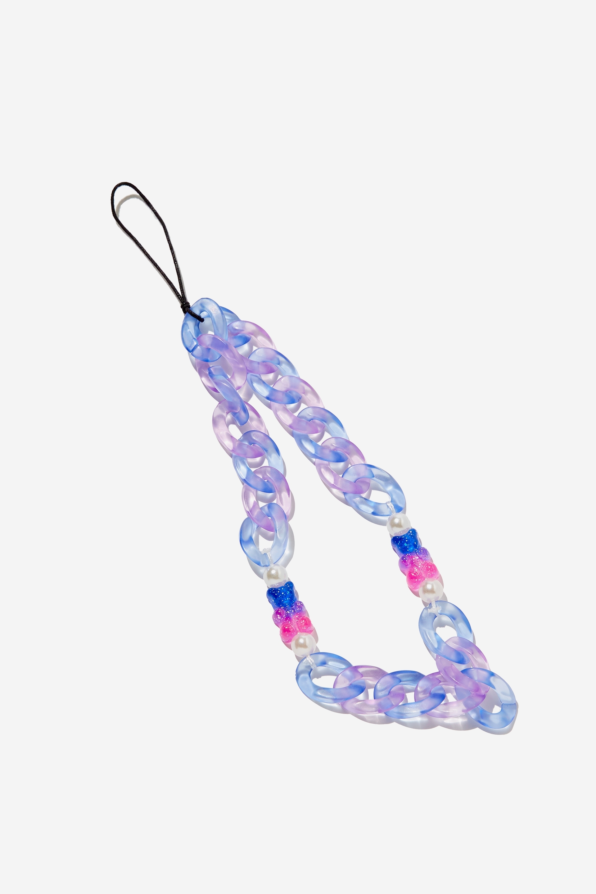 Typo - Carried Away Phone Charm Strap - Chain iridescent teddies