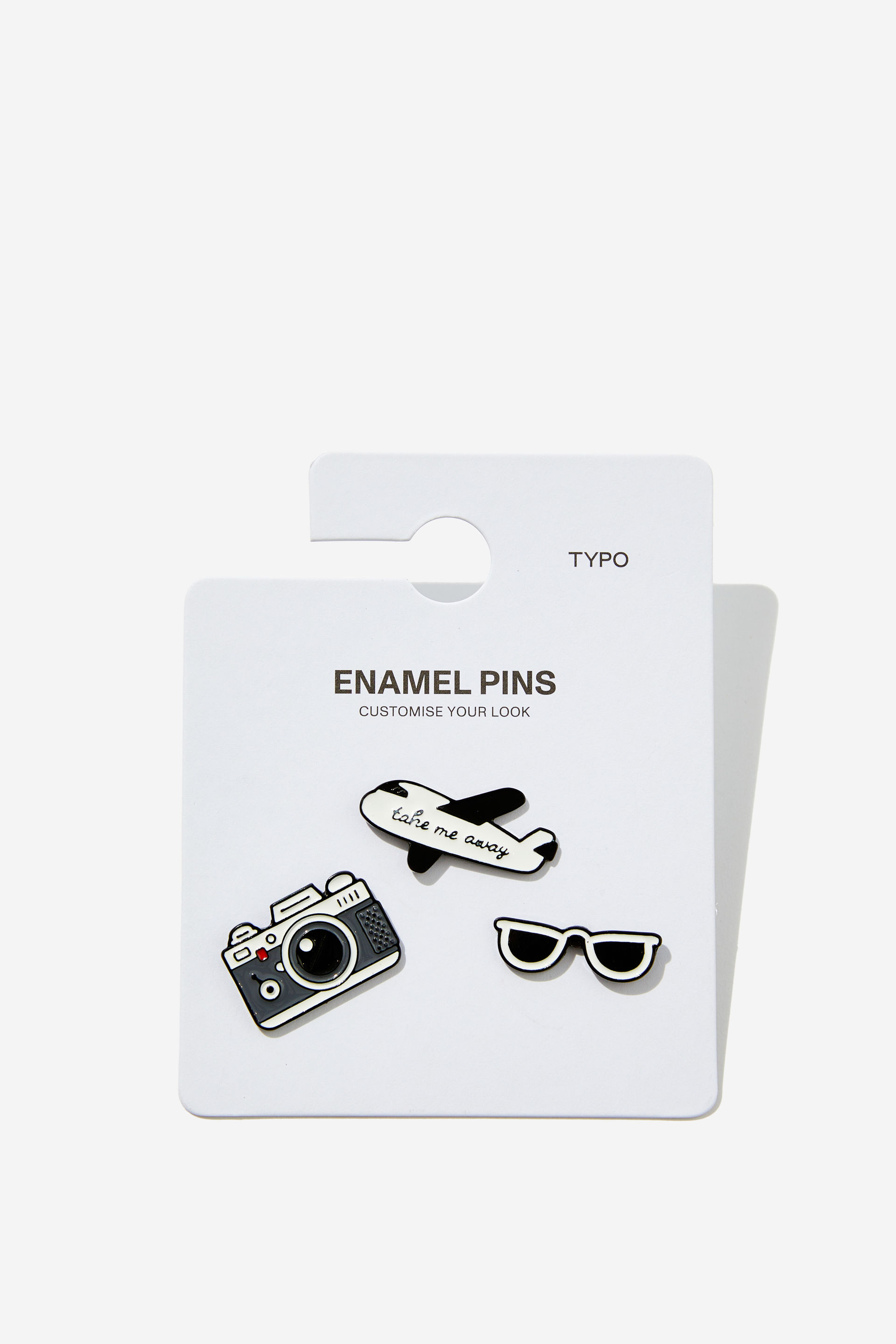 Typo - Enamel Pins 3Pack - Take me away