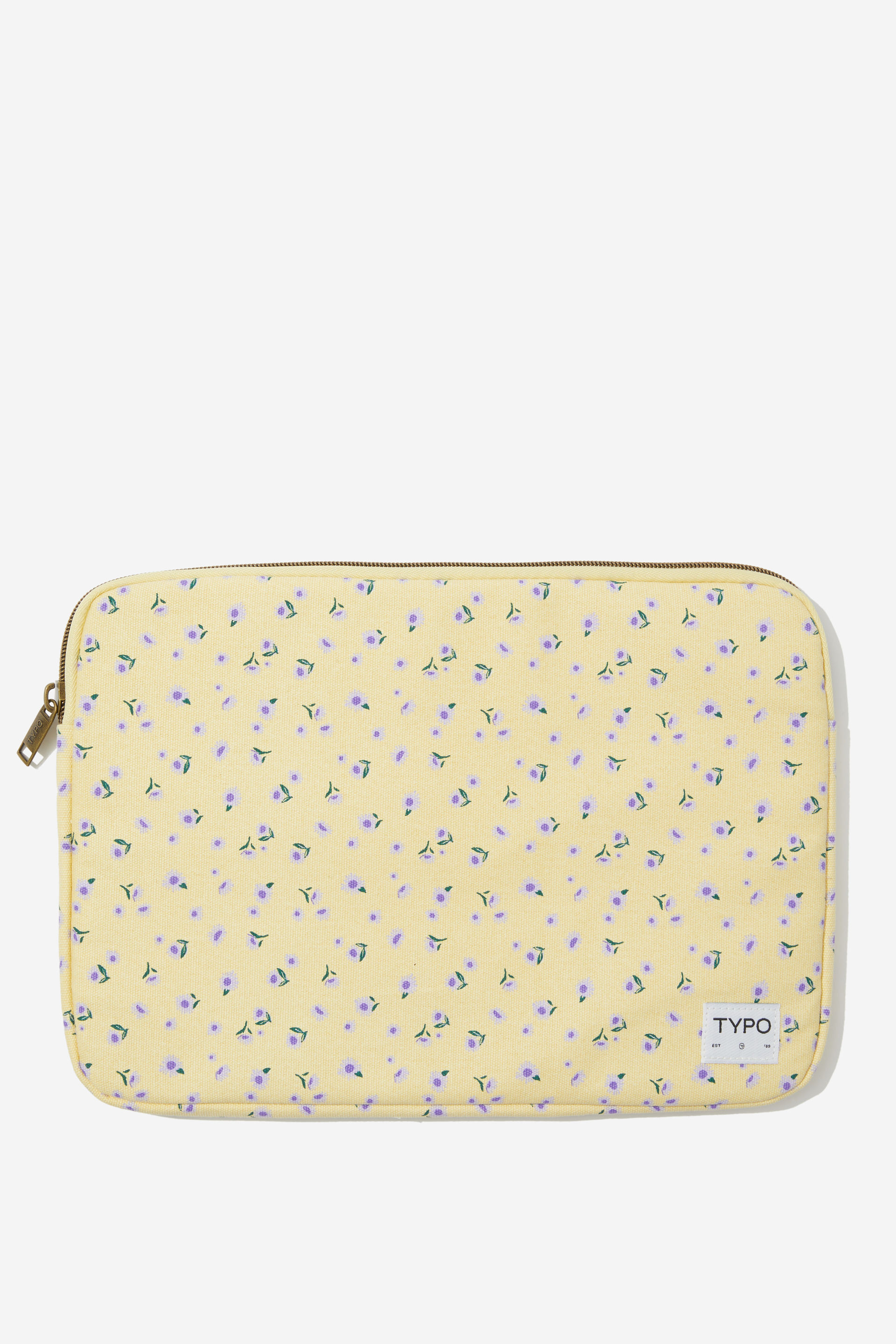 Typo - Take Me Away 13 Inch Laptop Case - Daisy ditsy / butter
