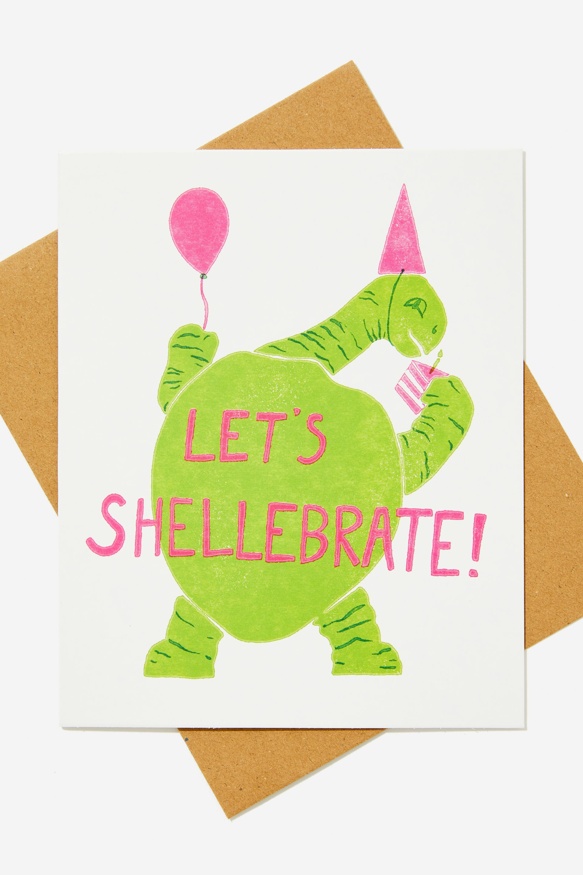 Typo - Nice Birthday Card - Let’s shellebrate