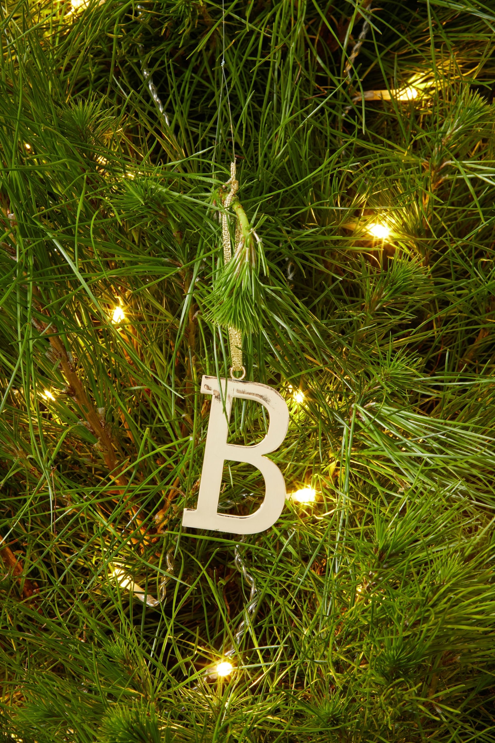 gold alphabet christmas decorations